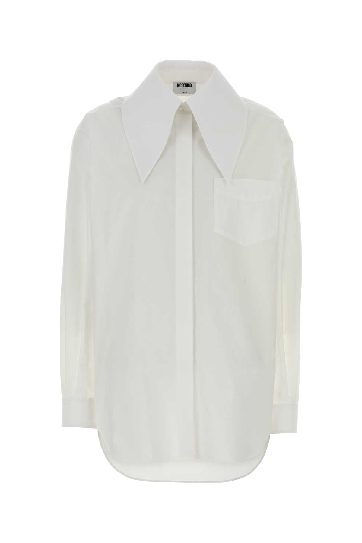 Moschino Women White Poplin Shirt MOSCHINO