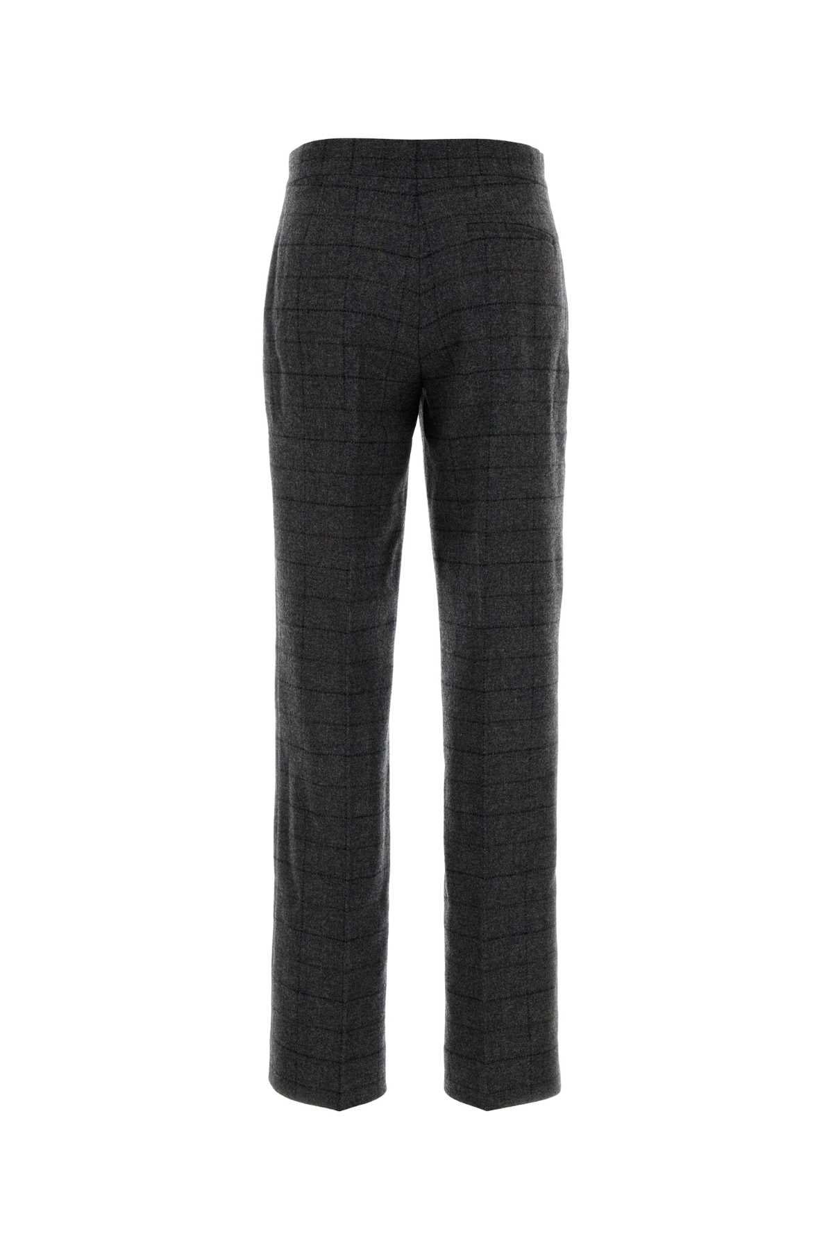 Moschino Women Embroidered Wool Pant MOSCHINO