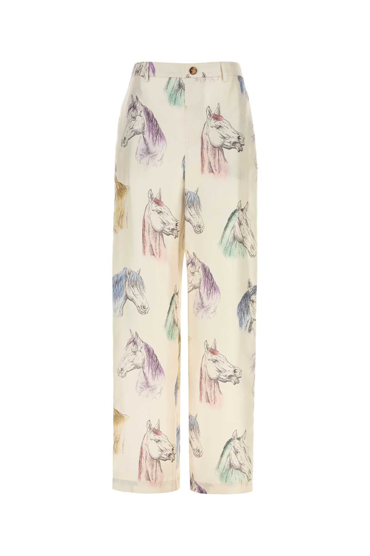Moschino Women Printed Twill Pyjama Pant MOSCHINO