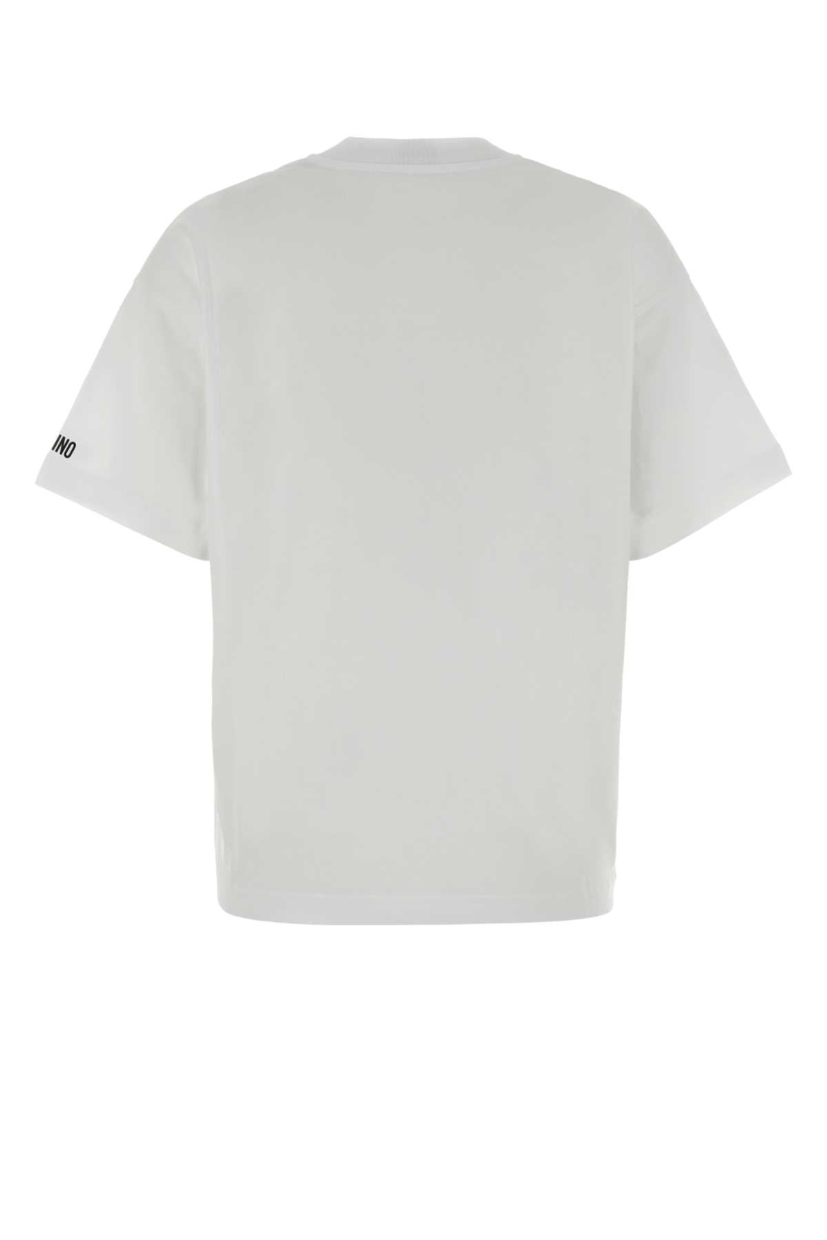 Moschino Women White Cotton Oversize T-Shirt MOSCHINO