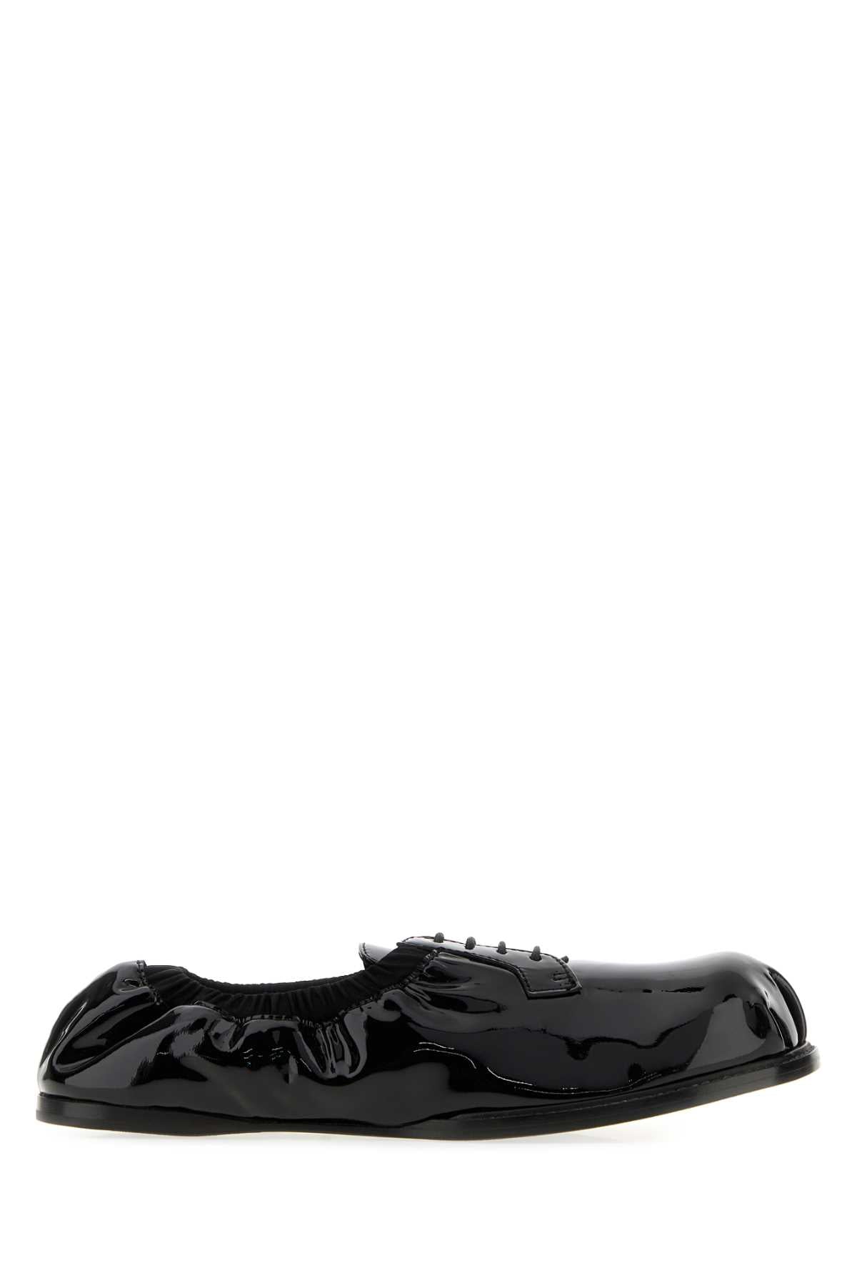 Moschino Women Black Leather Lace-Up Shoes MOSCHINO