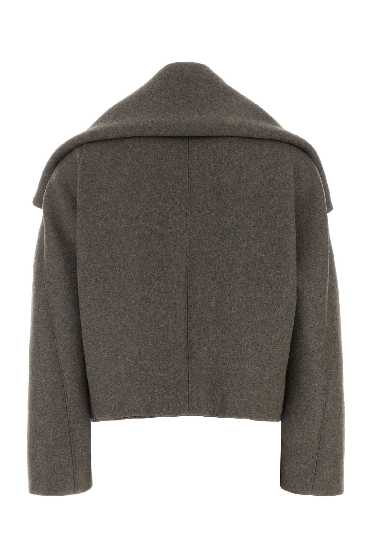 Victoria Beckham Women Dove Grey Wool Blend Jacket VICTORIA BECKHAM