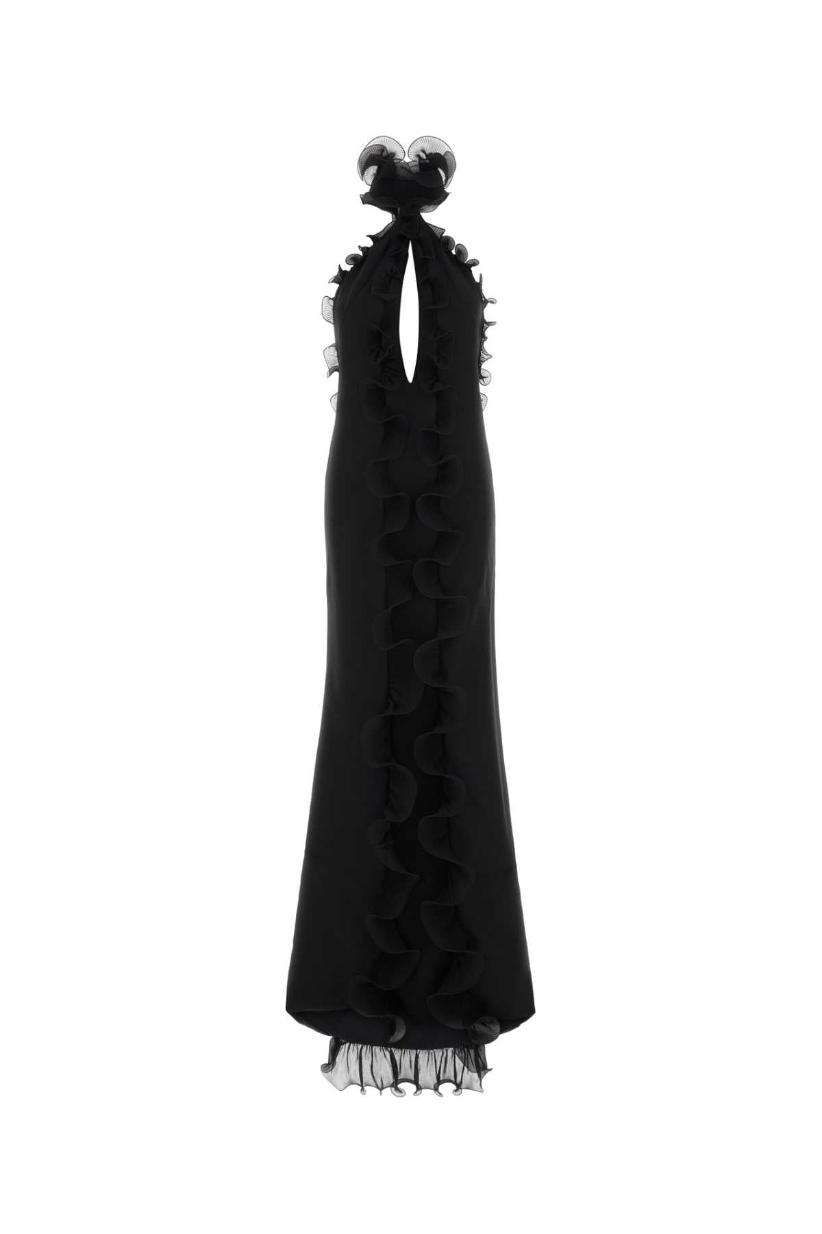 Tom Ford Women Black Crepe Long Dress TOM FORD