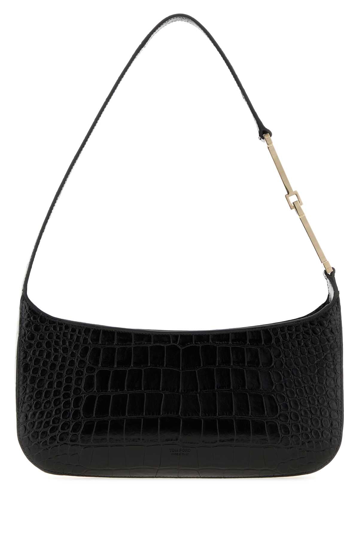 Tom Ford Women Tumbled Soft Printed Croc Small Shoulder Bag TOM FORD