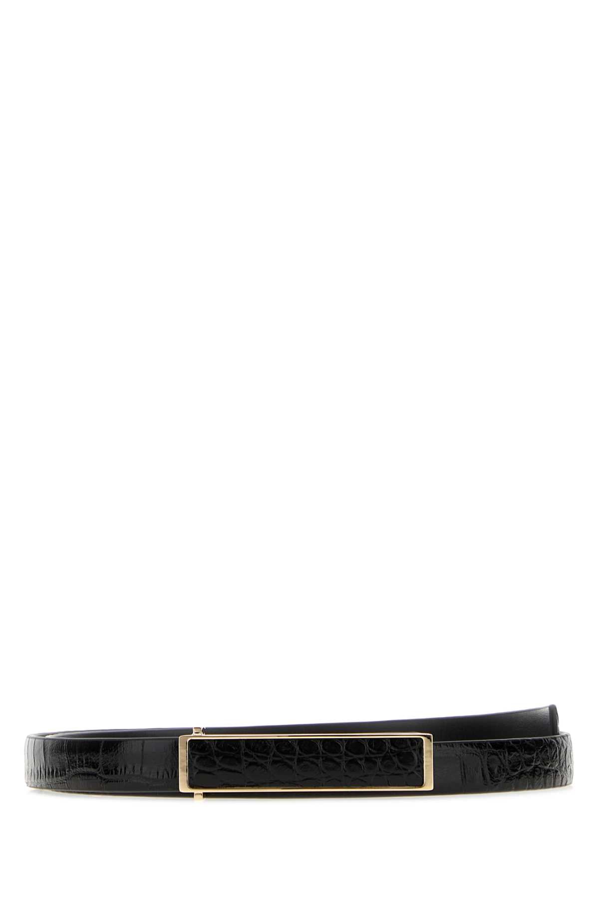 Tom Ford Women Black Leather Belt TOM FORD
