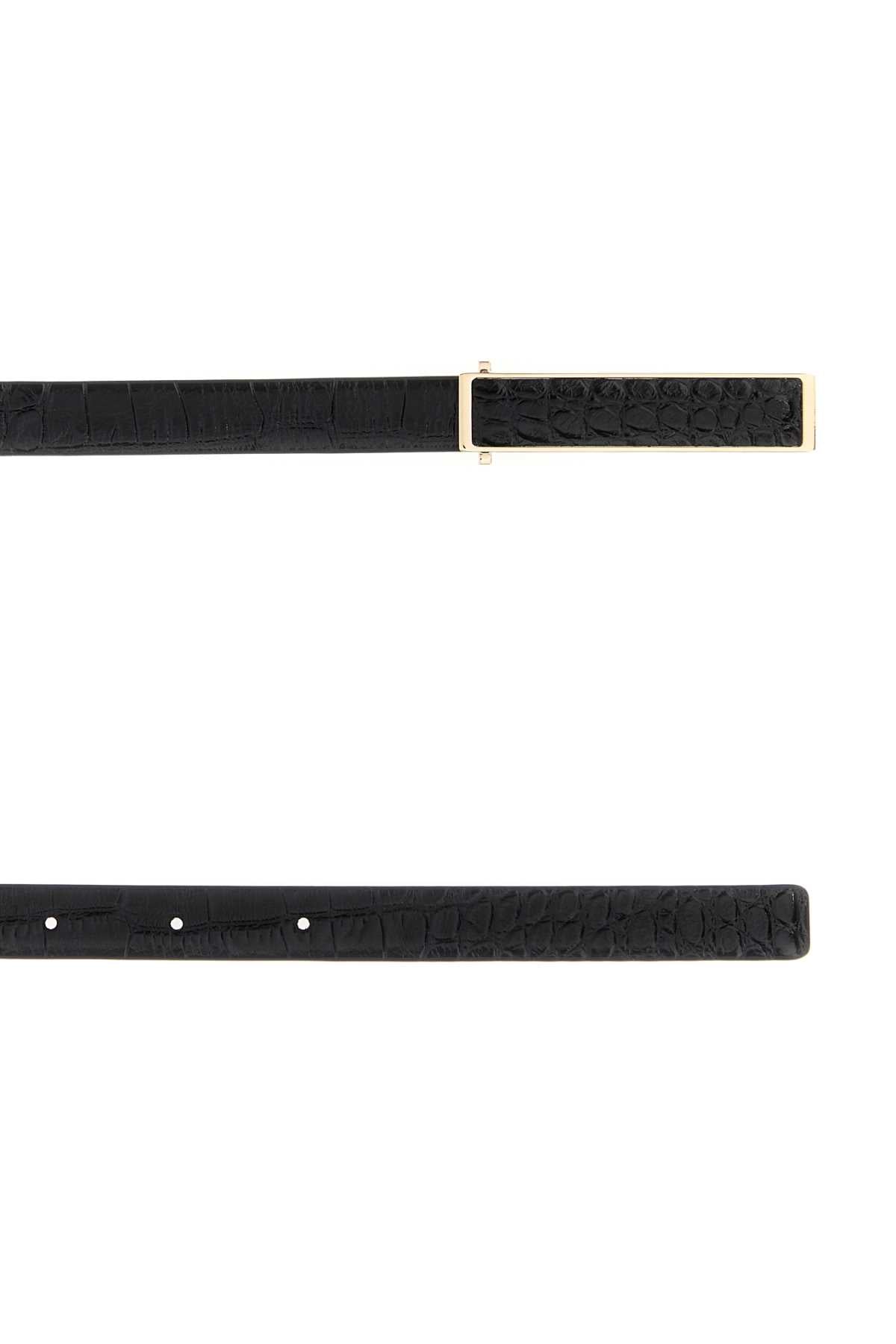 Tom Ford Women Black Leather Belt TOM FORD