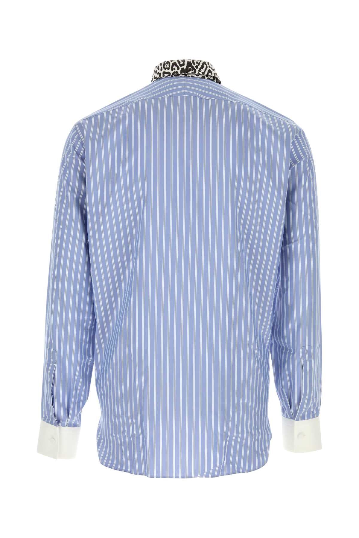 Tom Ford Men Silk Track Stripe Contrast Classic Fit Shirt TOM FORD