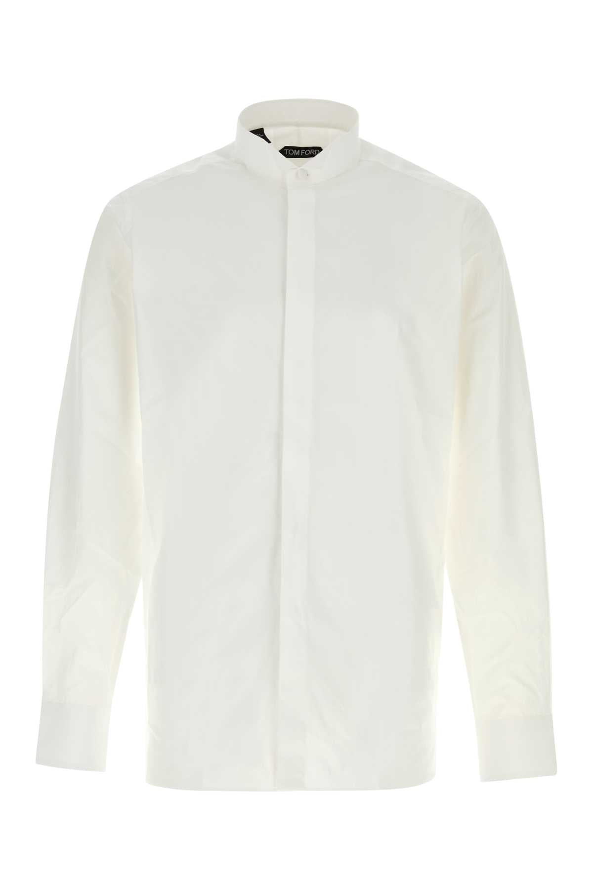 Tom Ford Men White Poplin Shirt TOM FORD