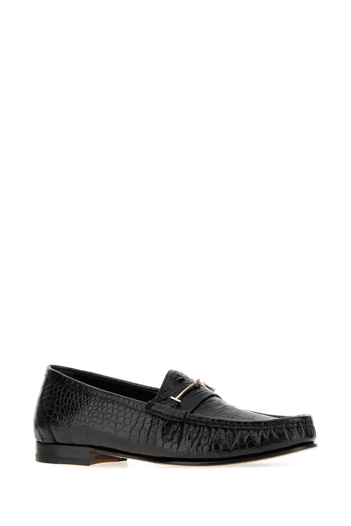 Tom Ford Men Black Leather Loafers TOM FORD