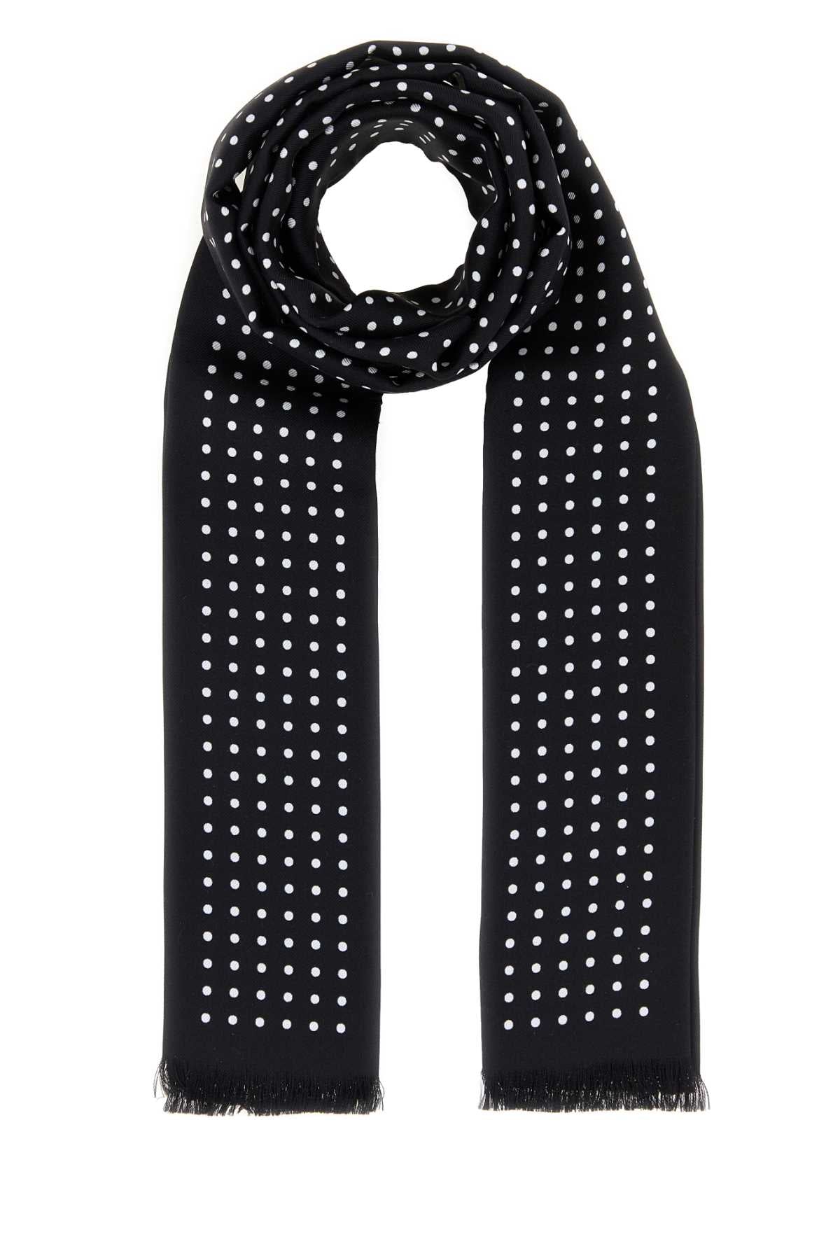 Tom Ford Men 4 Folded Printed Dots Scarf 165X24 TOM FORD