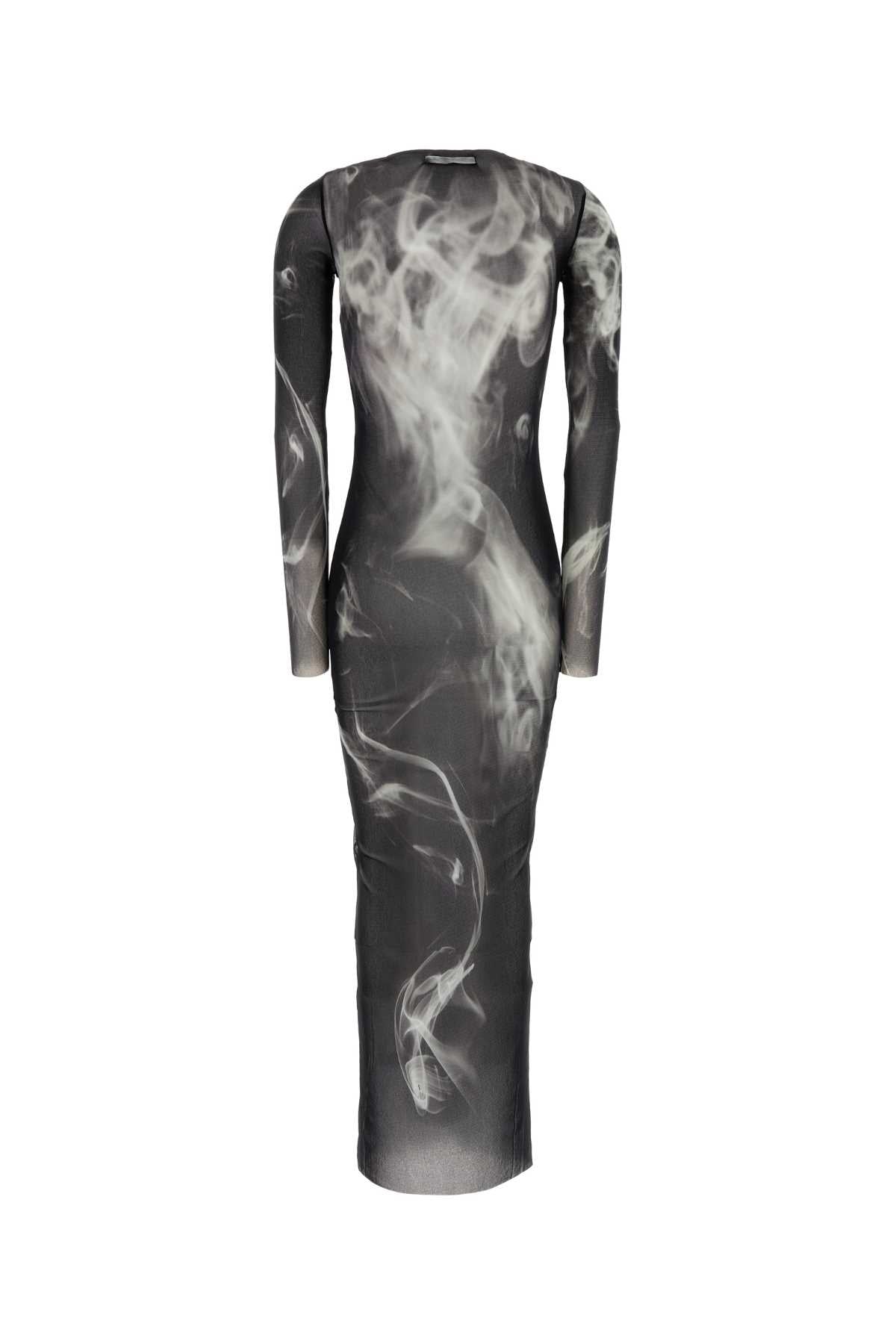 Jean Paul Gaultier Women Mesh Long Dress Printed Smoking Women JEAN PAUL GAULTIER