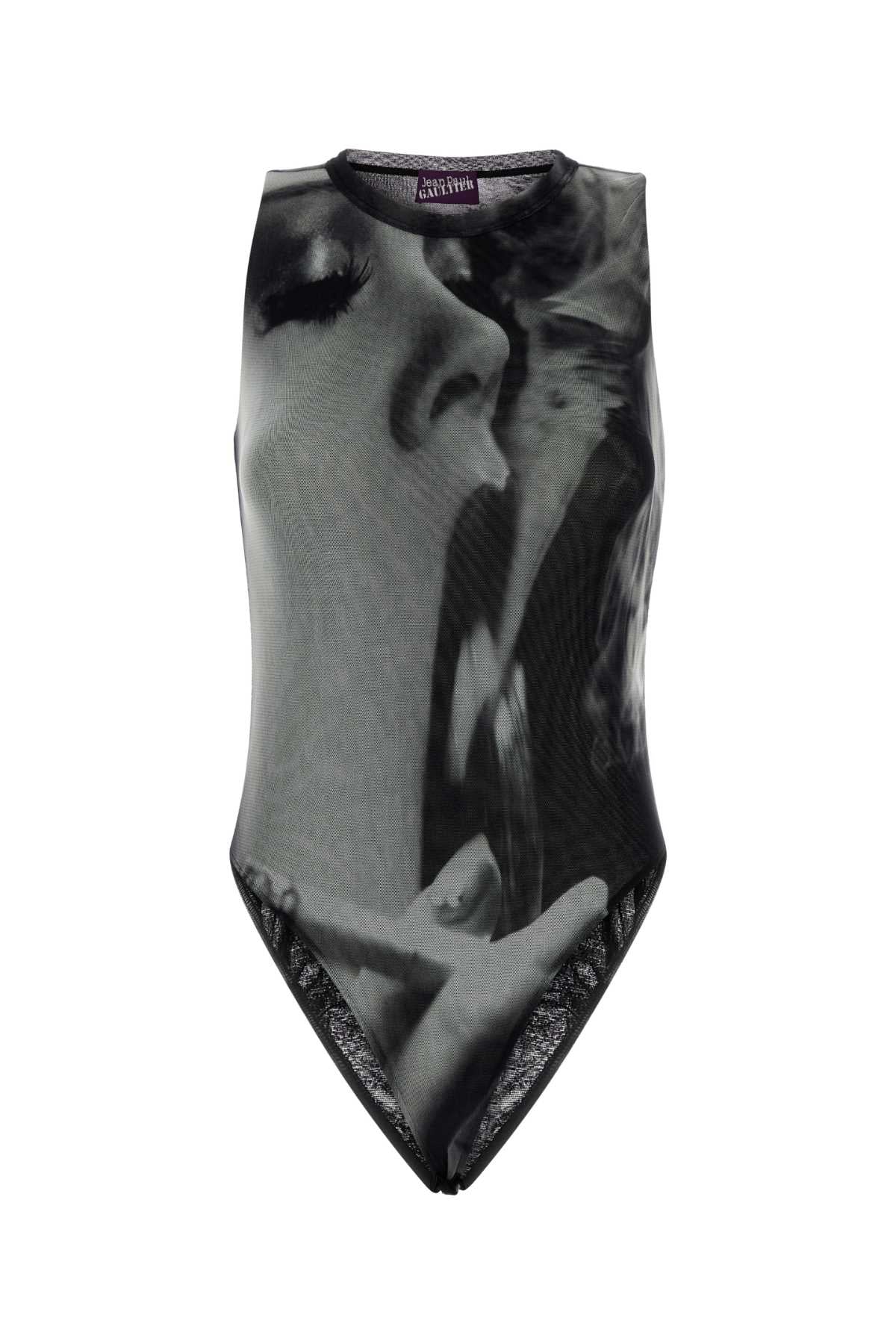 Jean Paul Gaultier Women Printed Tulle Bodysuit JEAN PAUL GAULTIER