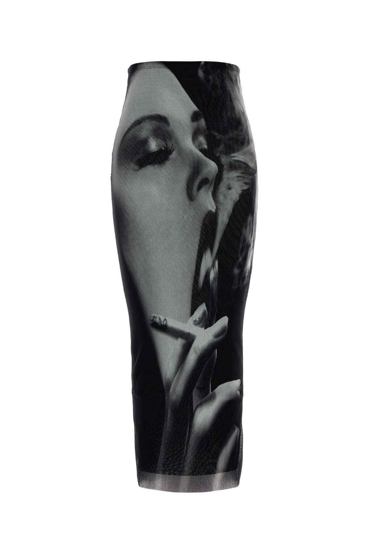 Jean Paul Gaultier Women Printed Tulle Skirt JEAN PAUL GAULTIER