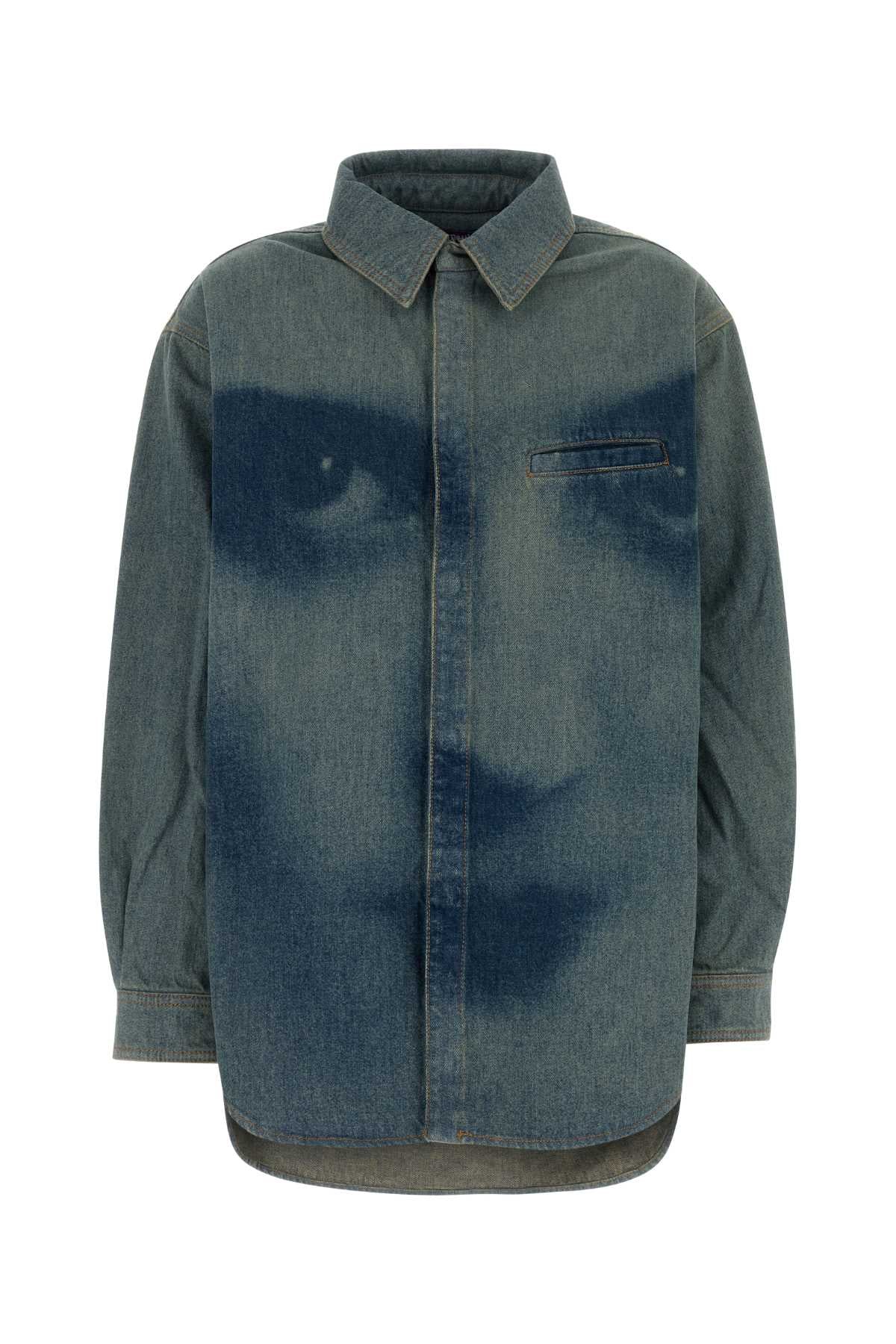 Jean Paul Gaultier Women Printed Denim Shirt JEAN PAUL GAULTIER