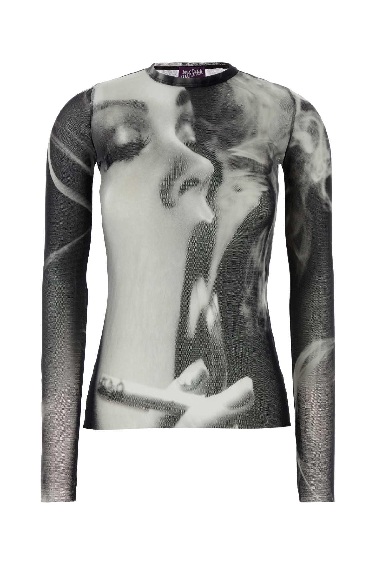 Jean Paul Gaultier Women Printed Tulle Top JEAN PAUL GAULTIER