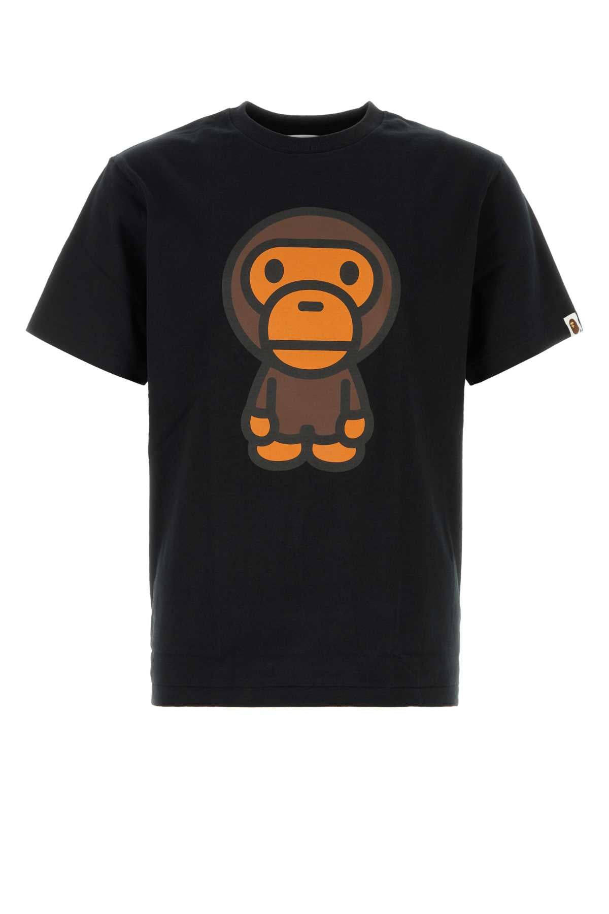 Bape Men Black Cotton T-Shirt BAPE