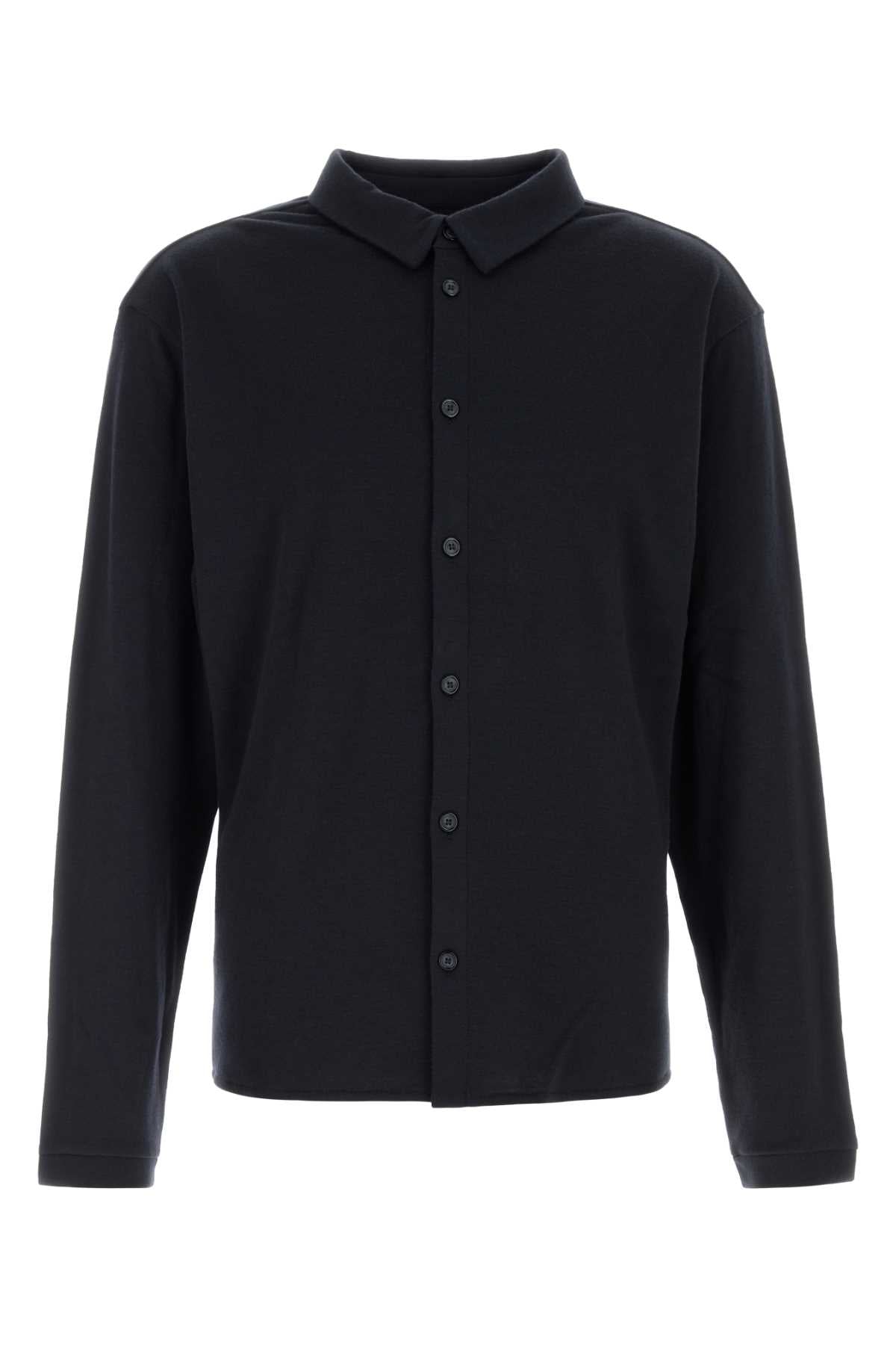 Giorgio Armani Men Midnight Blue Cashmere Shirt GIORGIO ARMANI