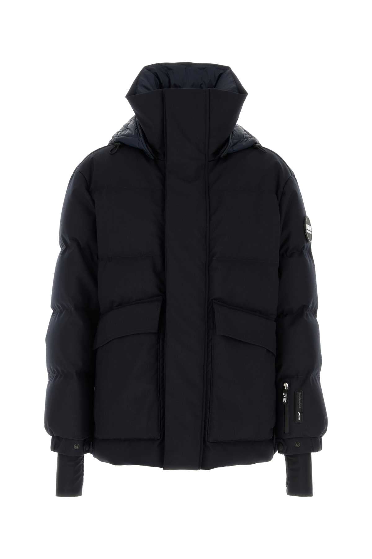 Giorgio Armani Men Midnight Blue Stretch Polyester Blend Ski Jacket GIORGIO ARMANI