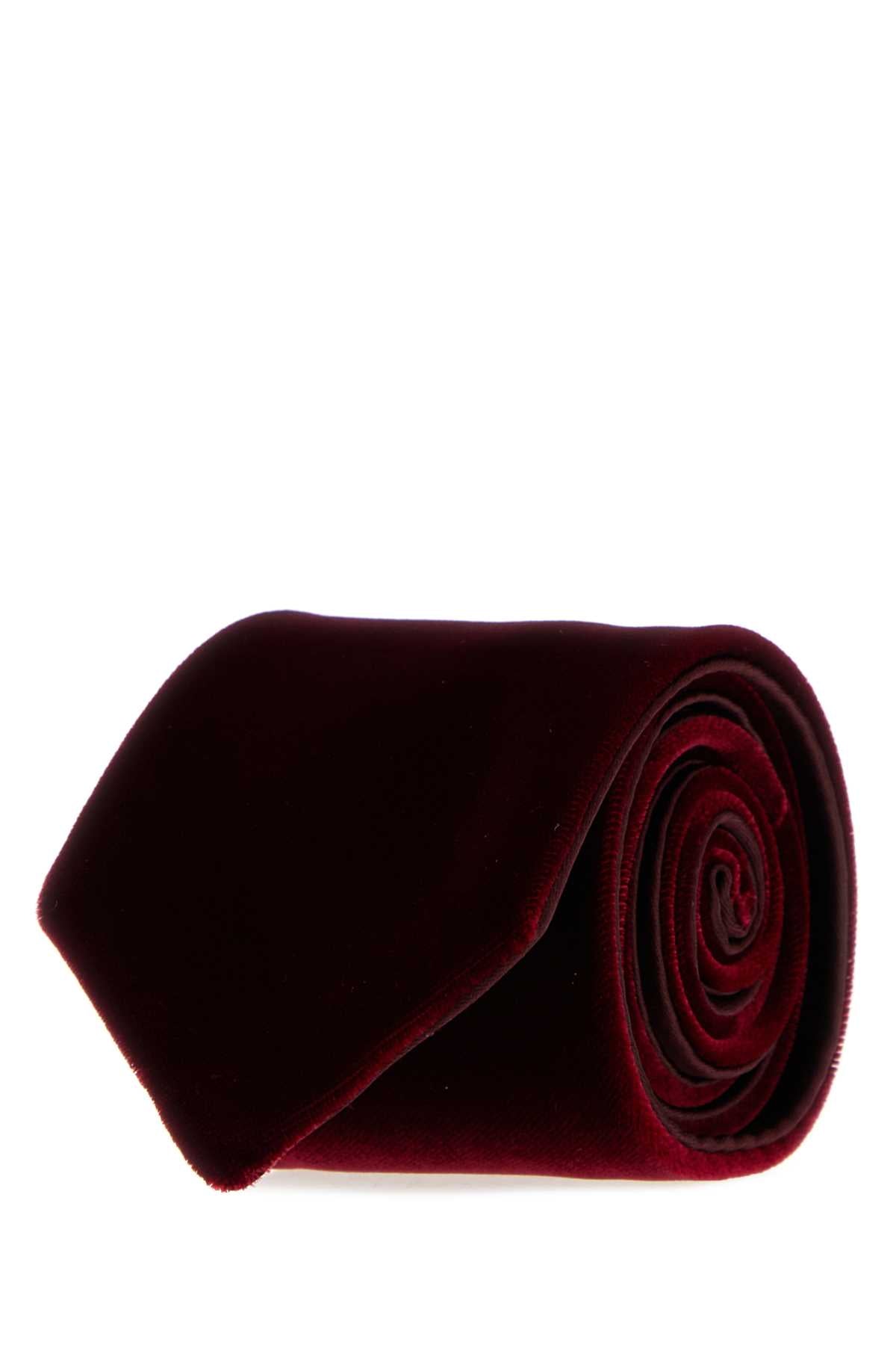 Giorgio Armani Men Burgundy Stretch Velvet Tie GIORGIO ARMANI