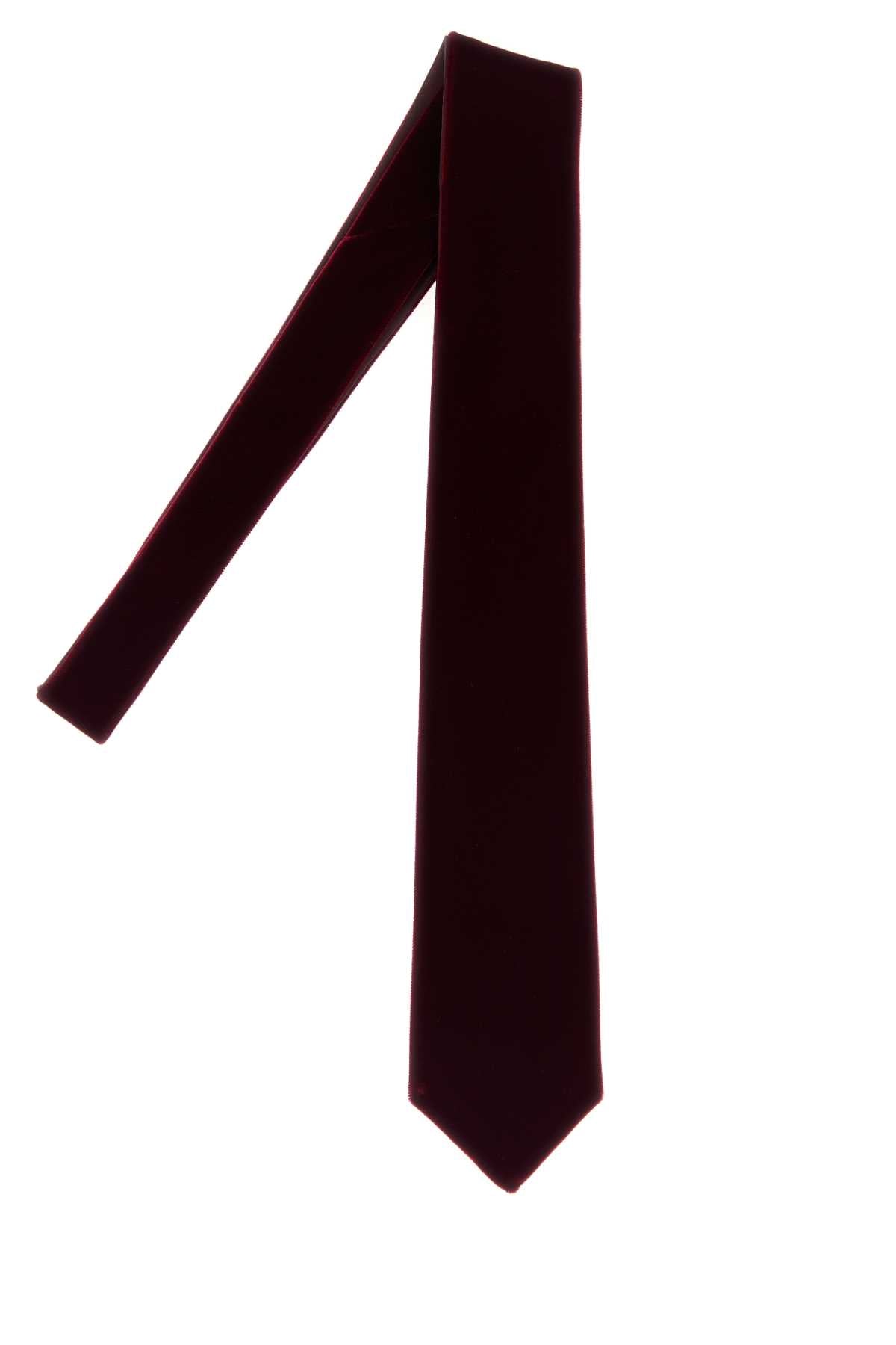Giorgio Armani Men Burgundy Stretch Velvet Tie GIORGIO ARMANI