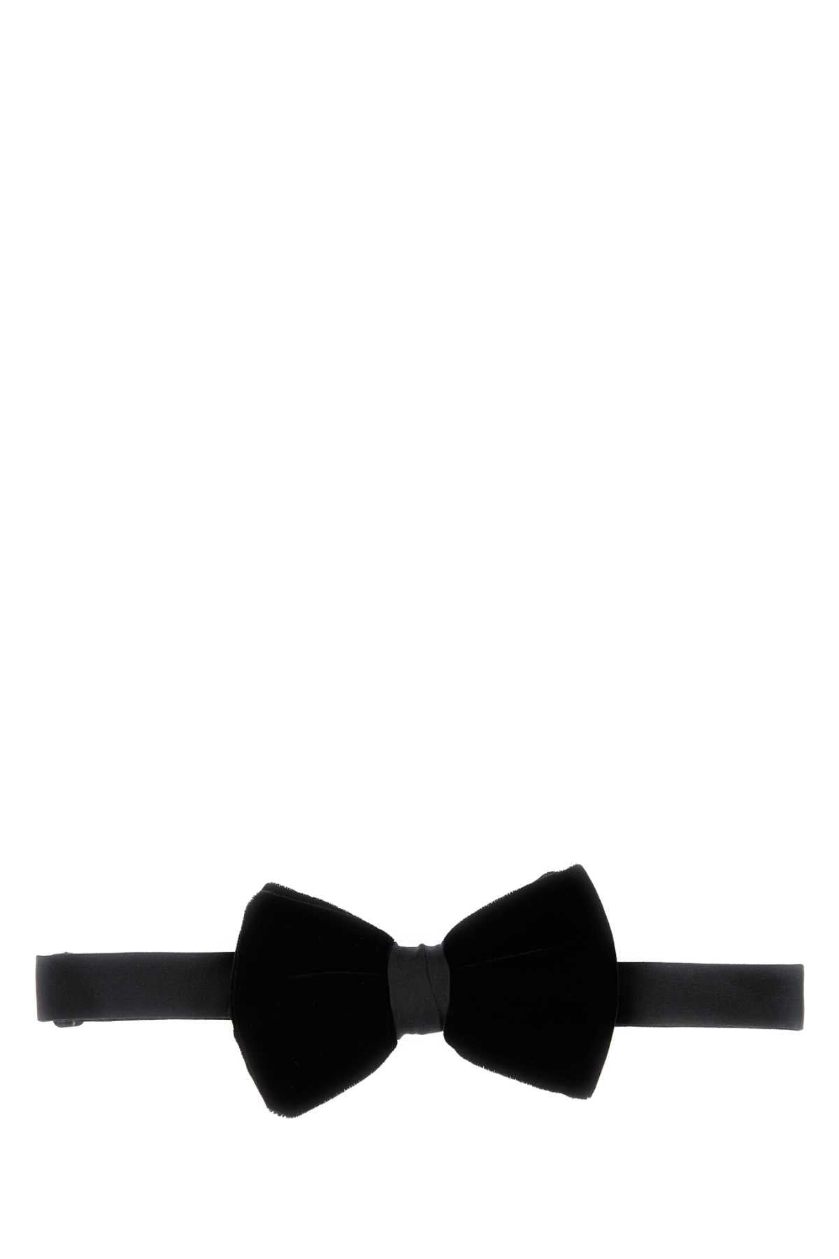 Giorgio Armani Men Black Stretch Velvet Bow Tie GIORGIO ARMANI