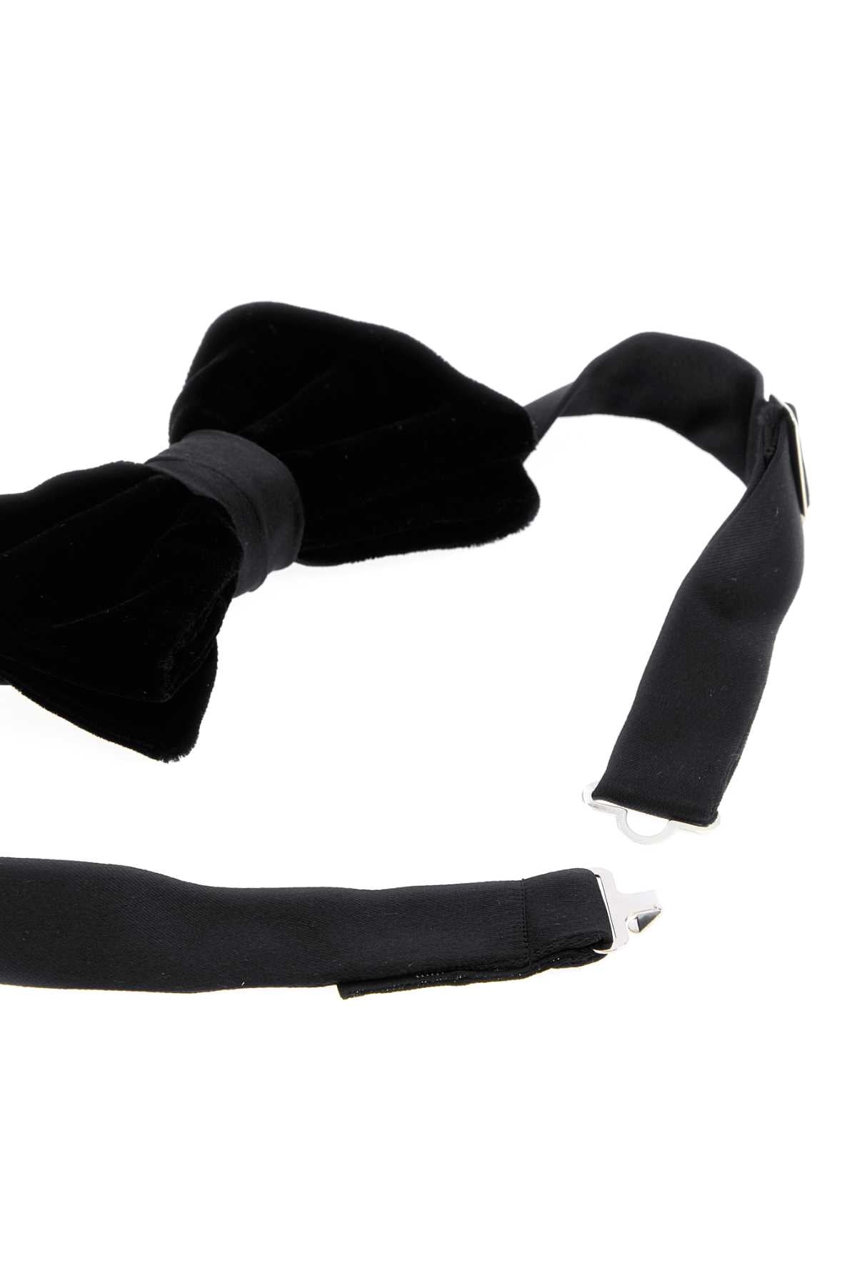 Giorgio Armani Men Black Stretch Velvet Bow Tie GIORGIO ARMANI