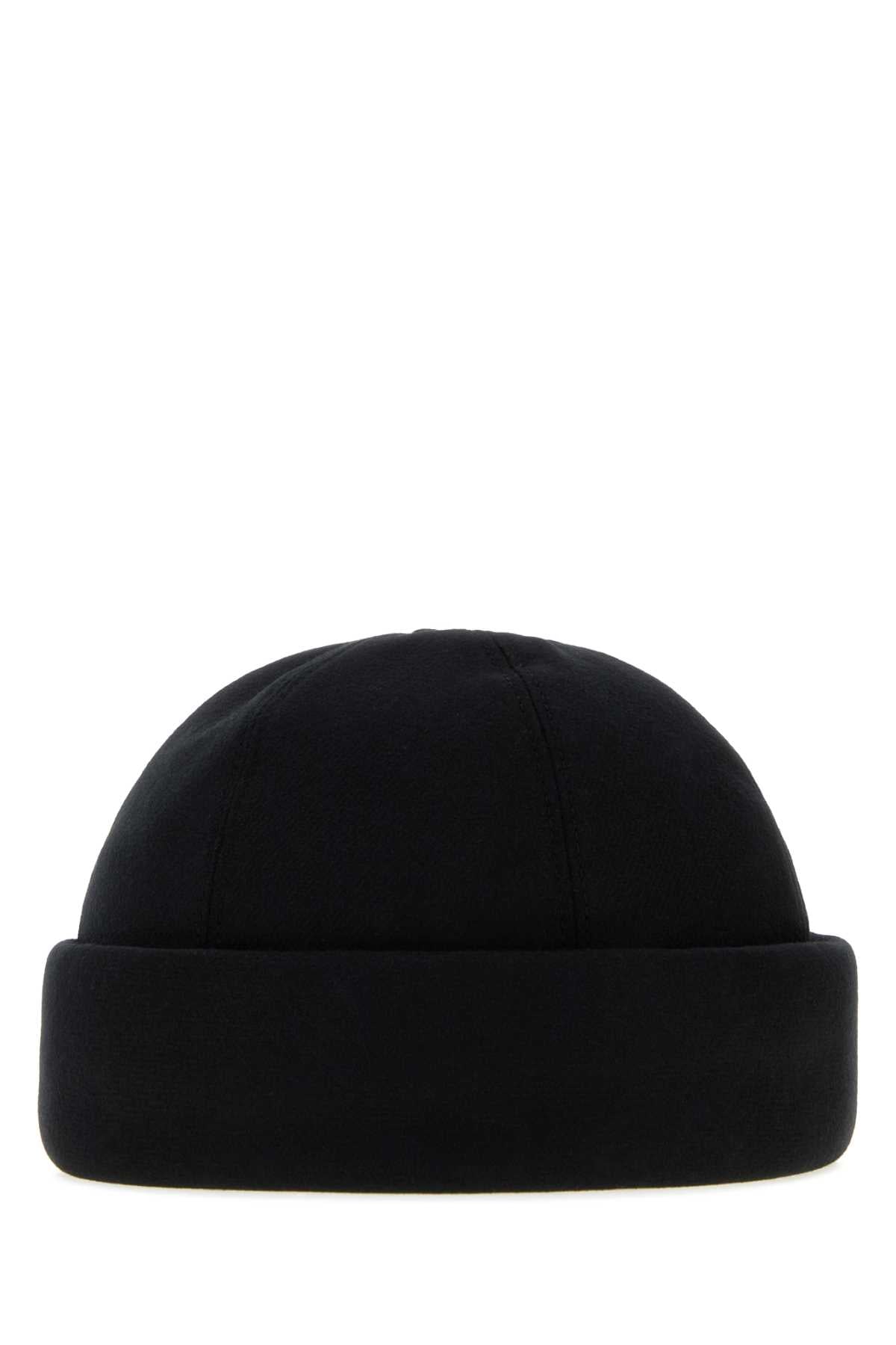 Giorgio Armani Men Midnight Blue Cotton Blend Hat GIORGIO ARMANI