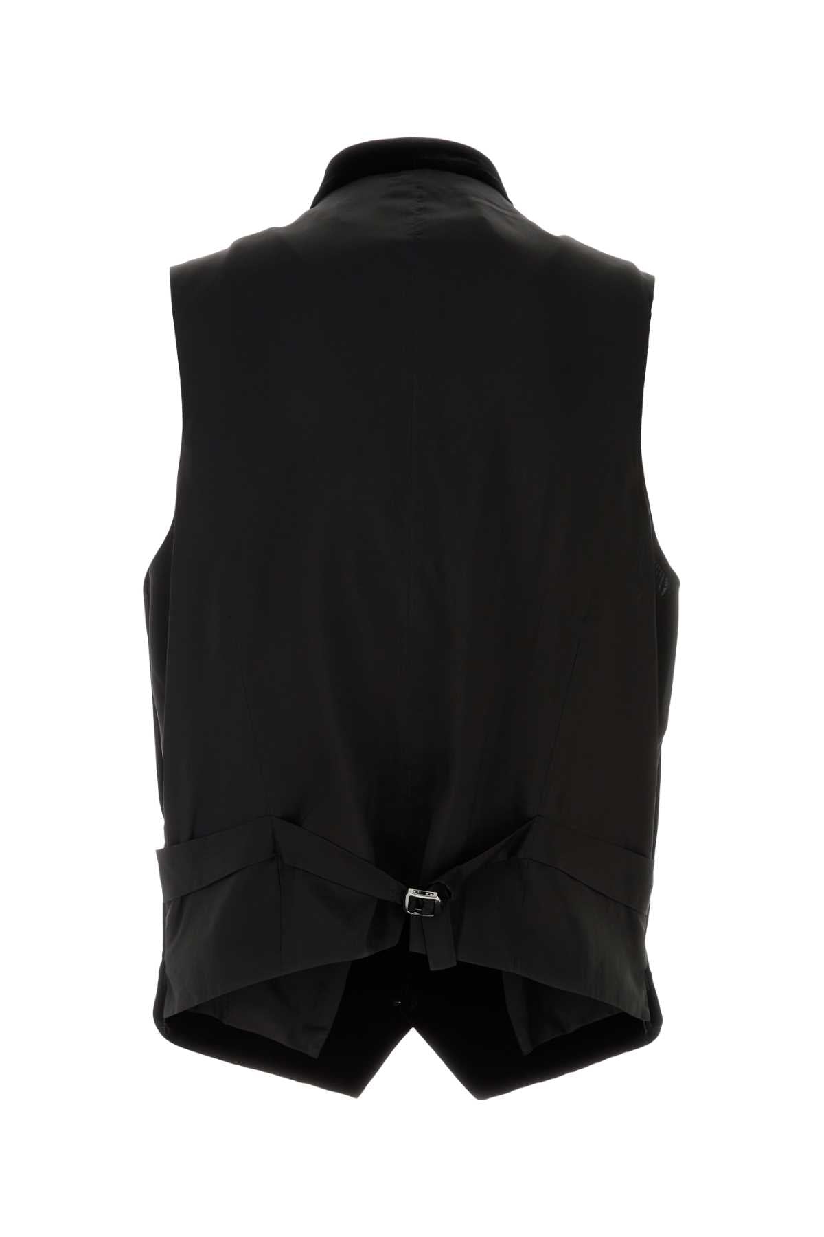 Giorgio Armani Men Black Velvet Vest GIORGIO ARMANI