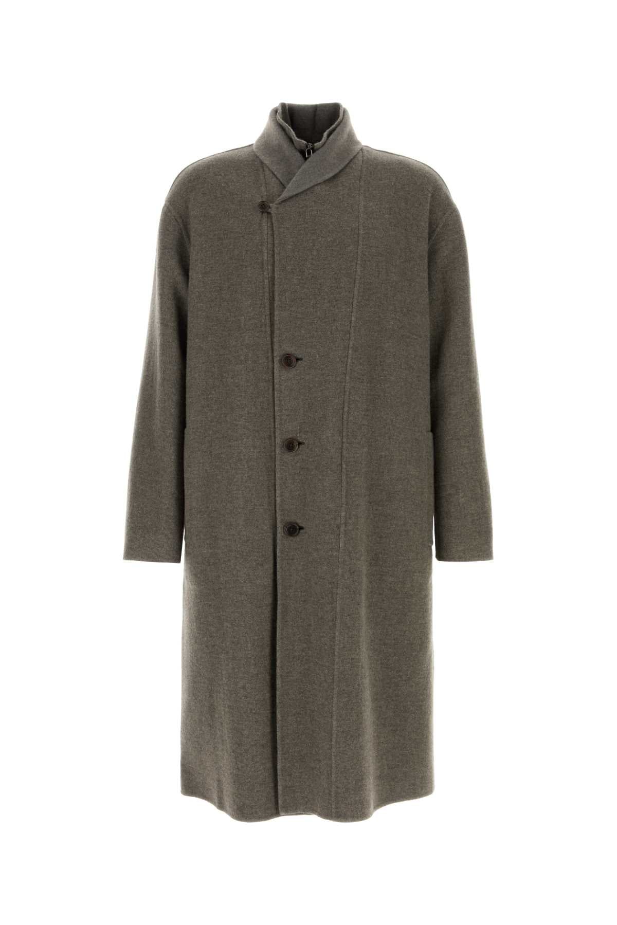 Giorgio Armani Men Grey Cashmere Blend Coat GIORGIO ARMANI