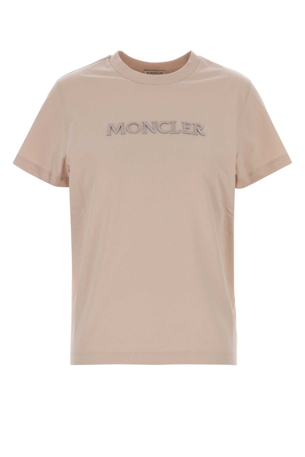 Moncler Women Pink Cotton T-Shirt MONCLER