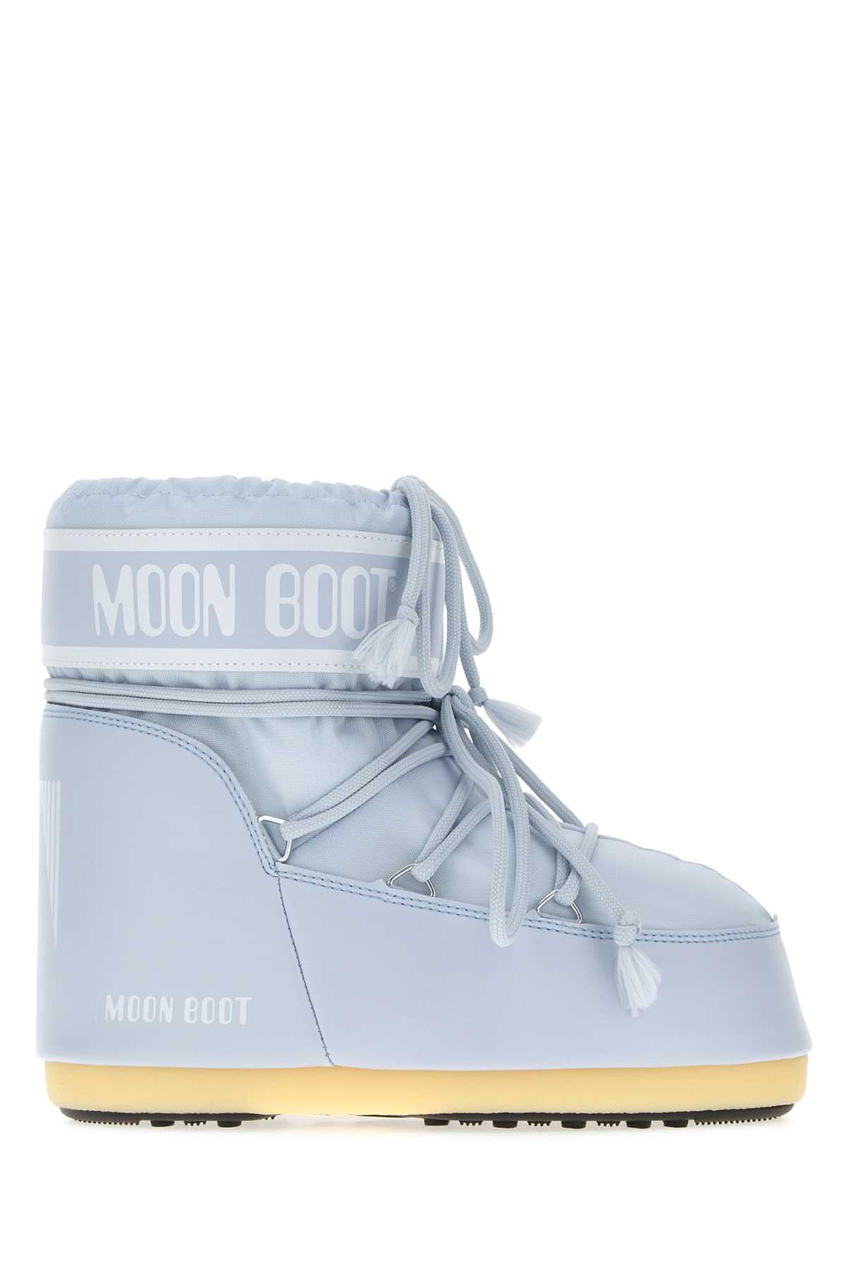 Moon Boot Unisex Pastel Light-Blue Nylon Icon Low Ankle Boots MOON BOOT