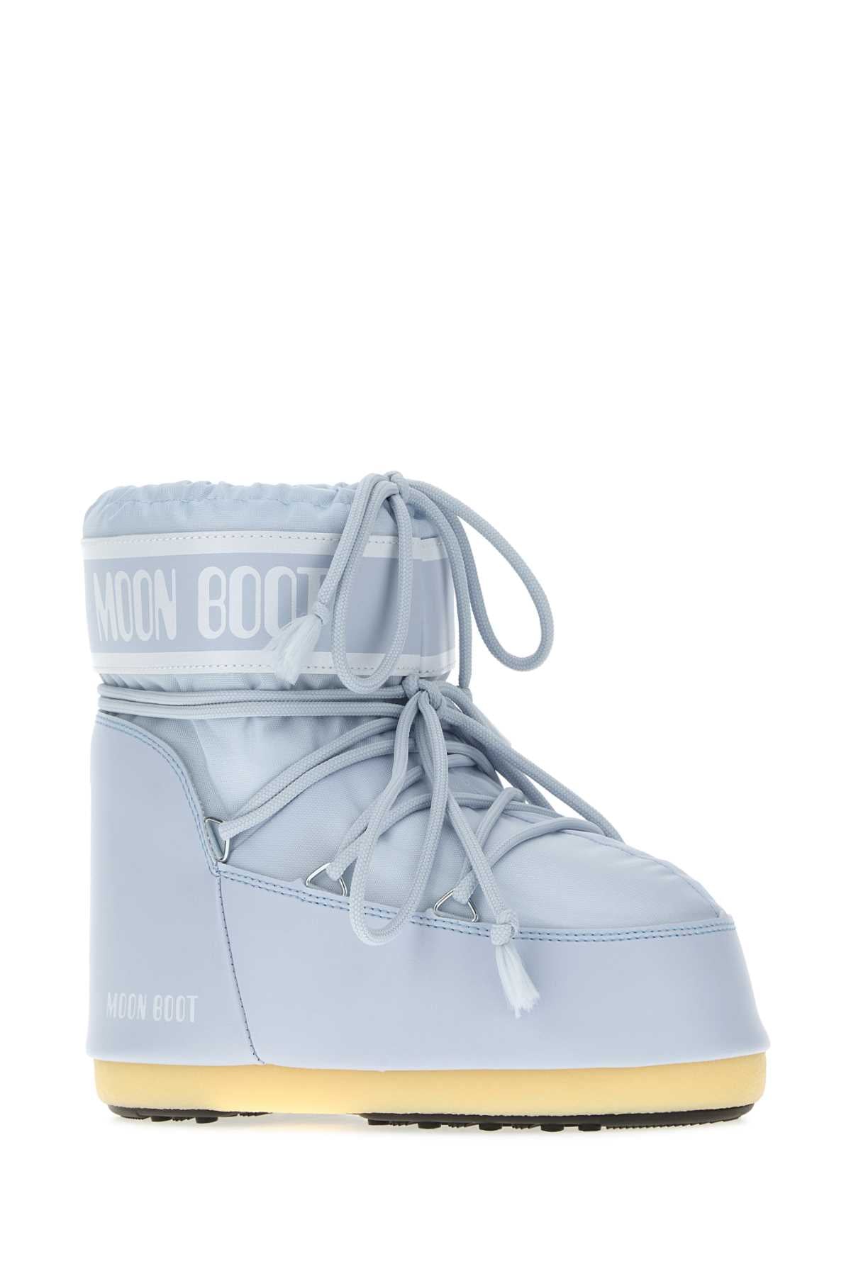 Moon Boot Unisex Pastel Light-Blue Nylon Icon Low Ankle Boots MOON BOOT