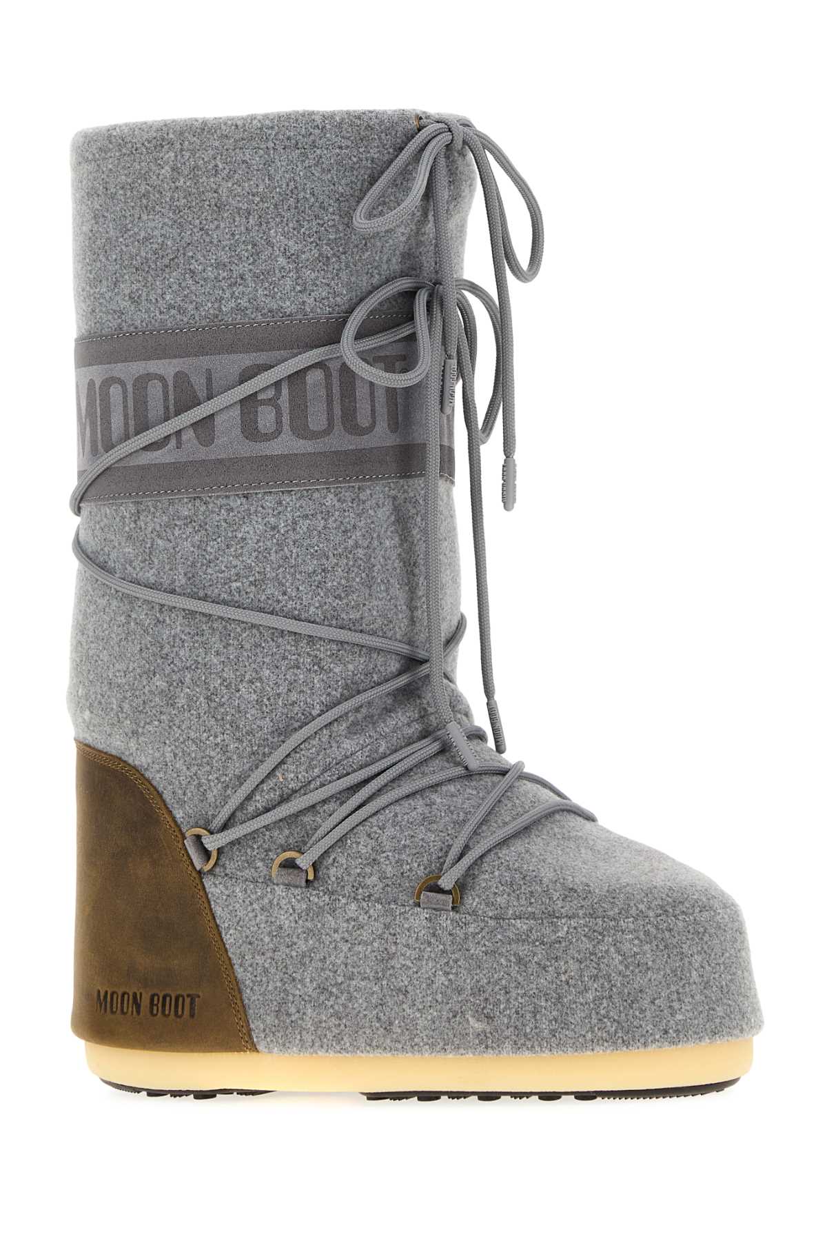 Moon Boot Unisex Grey Felt Icon Boots MOON BOOT
