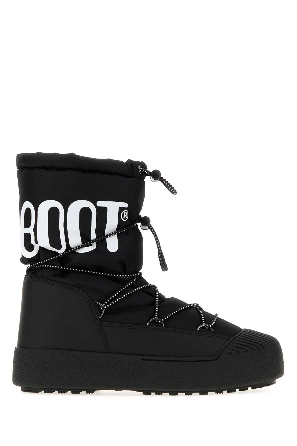 Moon Boot Unisex Black Fabric And Rubber Mtrack Ankle Boots MOON BOOT