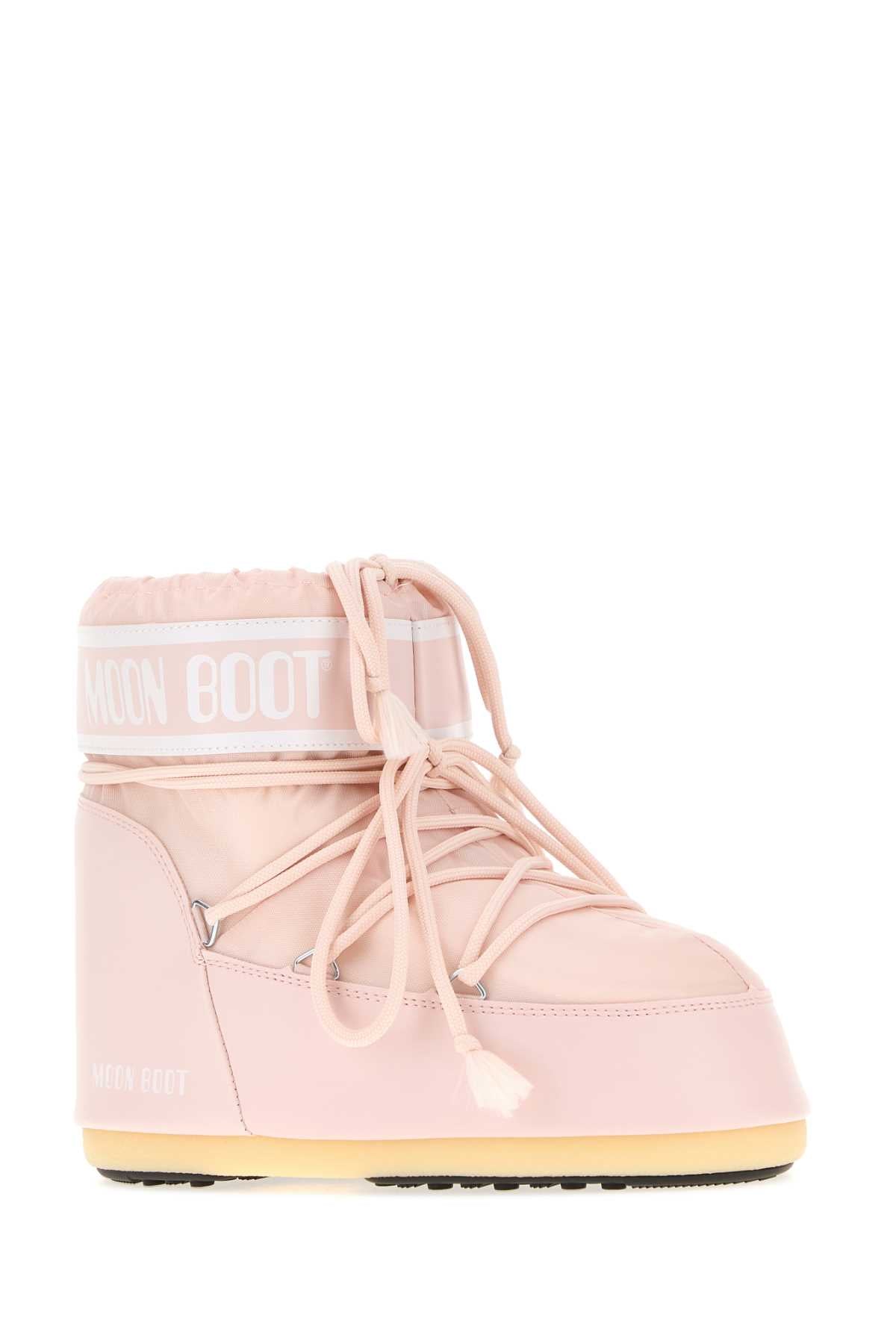 Moon Boot Unisex Light Pink Nylon Icon Low Ankle Boots MOON BOOT
