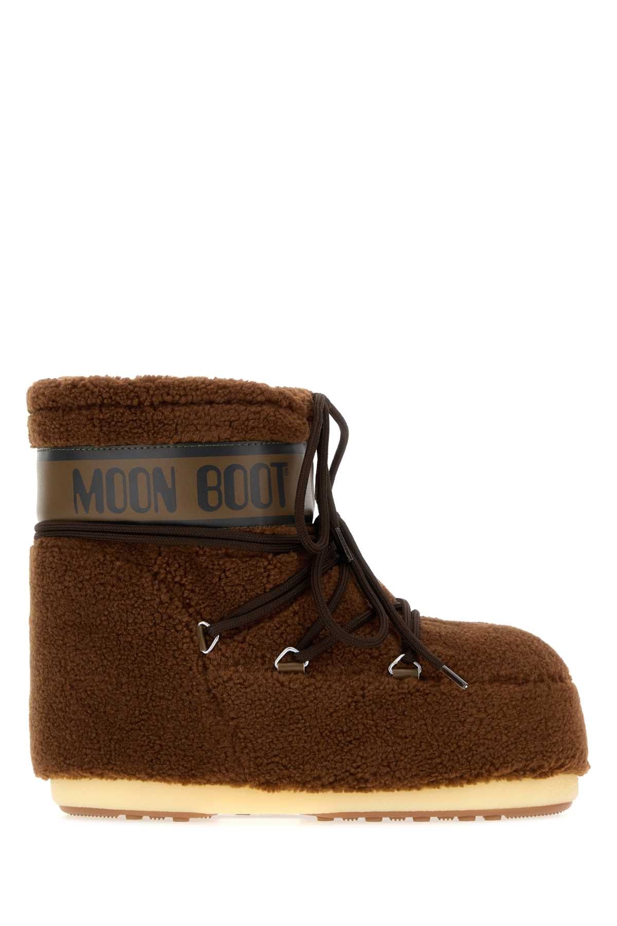 Moon Boot Unisex Brown Eco Fur Icon Low Ankle Boots MOON BOOT
