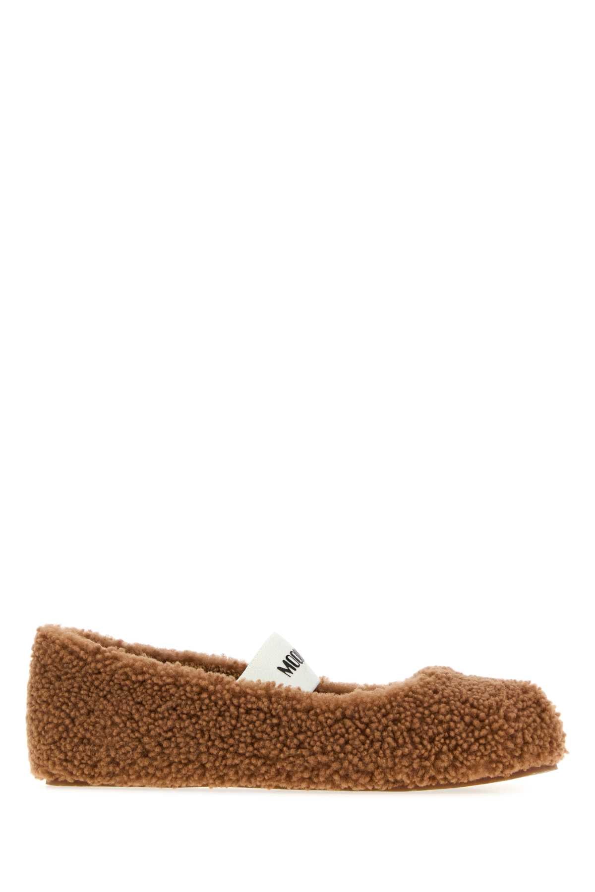 Moon Boot Unisex Caramel Shearling Ballerinas MOON BOOT