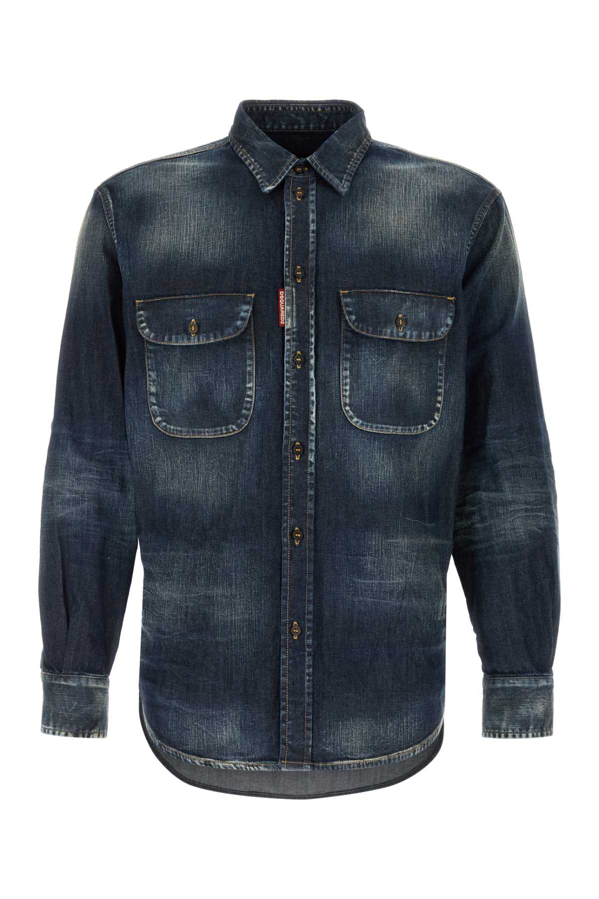 Dsquared Men Stretch Denim Shirt DSQUARED2