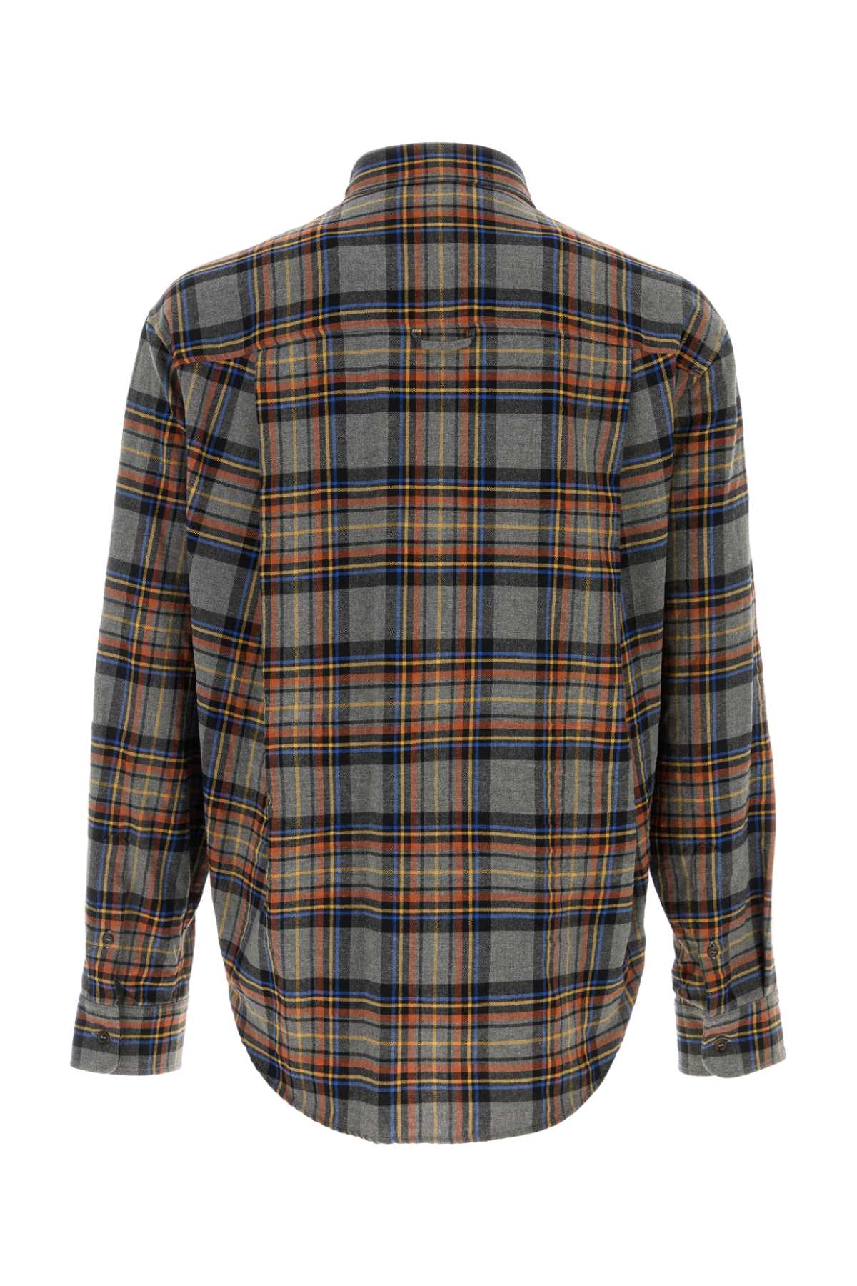 Dsquared Men Embroidered Flannel Shirt DSQUARED2