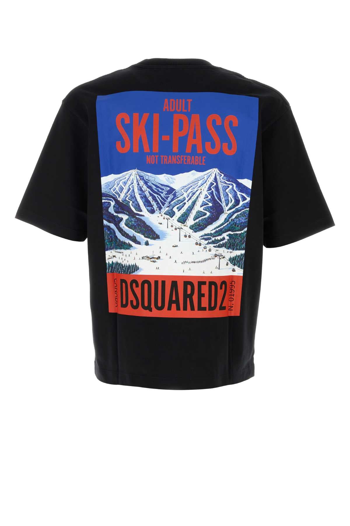 Dsquared Men Black Cotton T-Shirt DSQUARED2