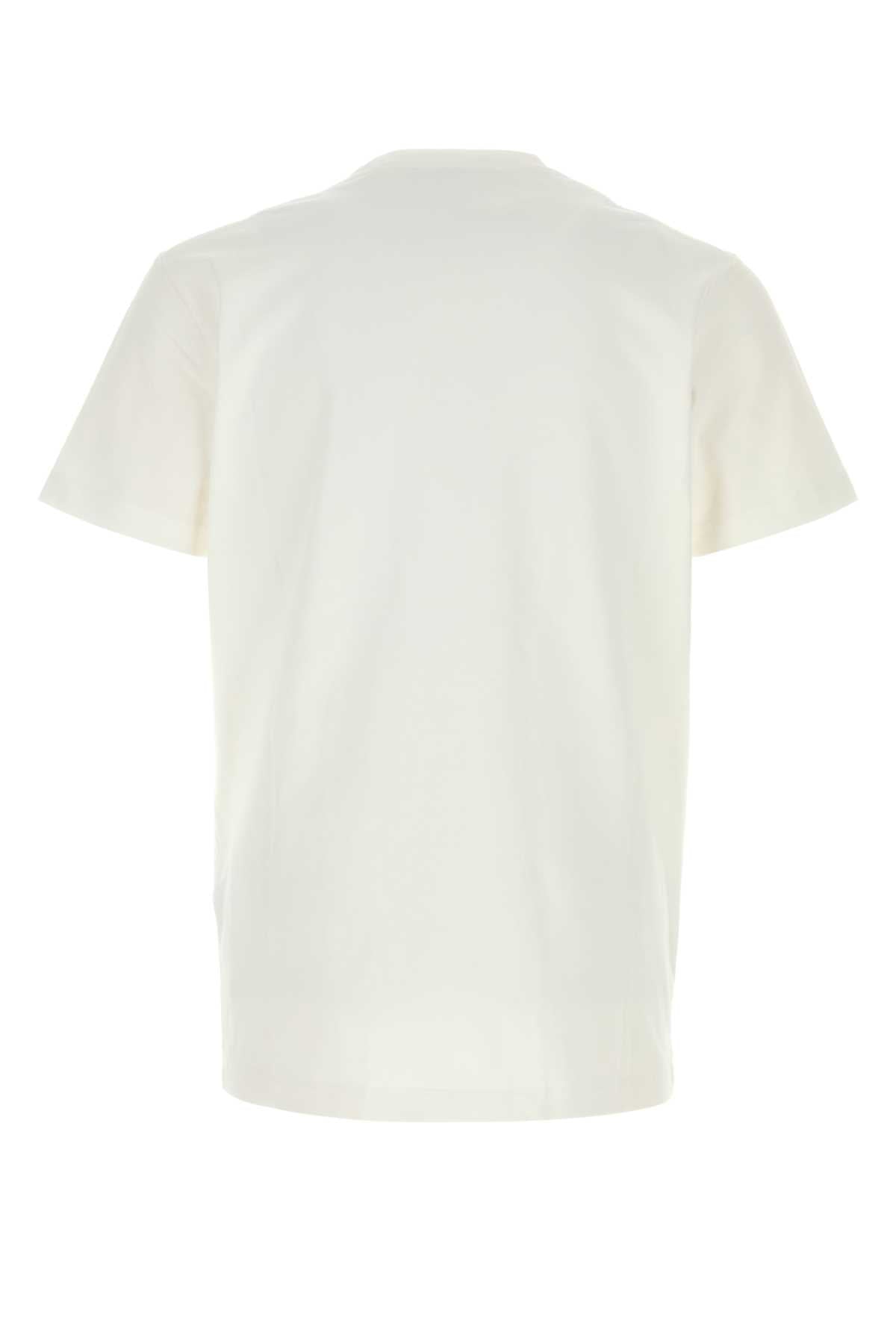 Dsquared Men White Cotton T-Shirt DSQUARED2