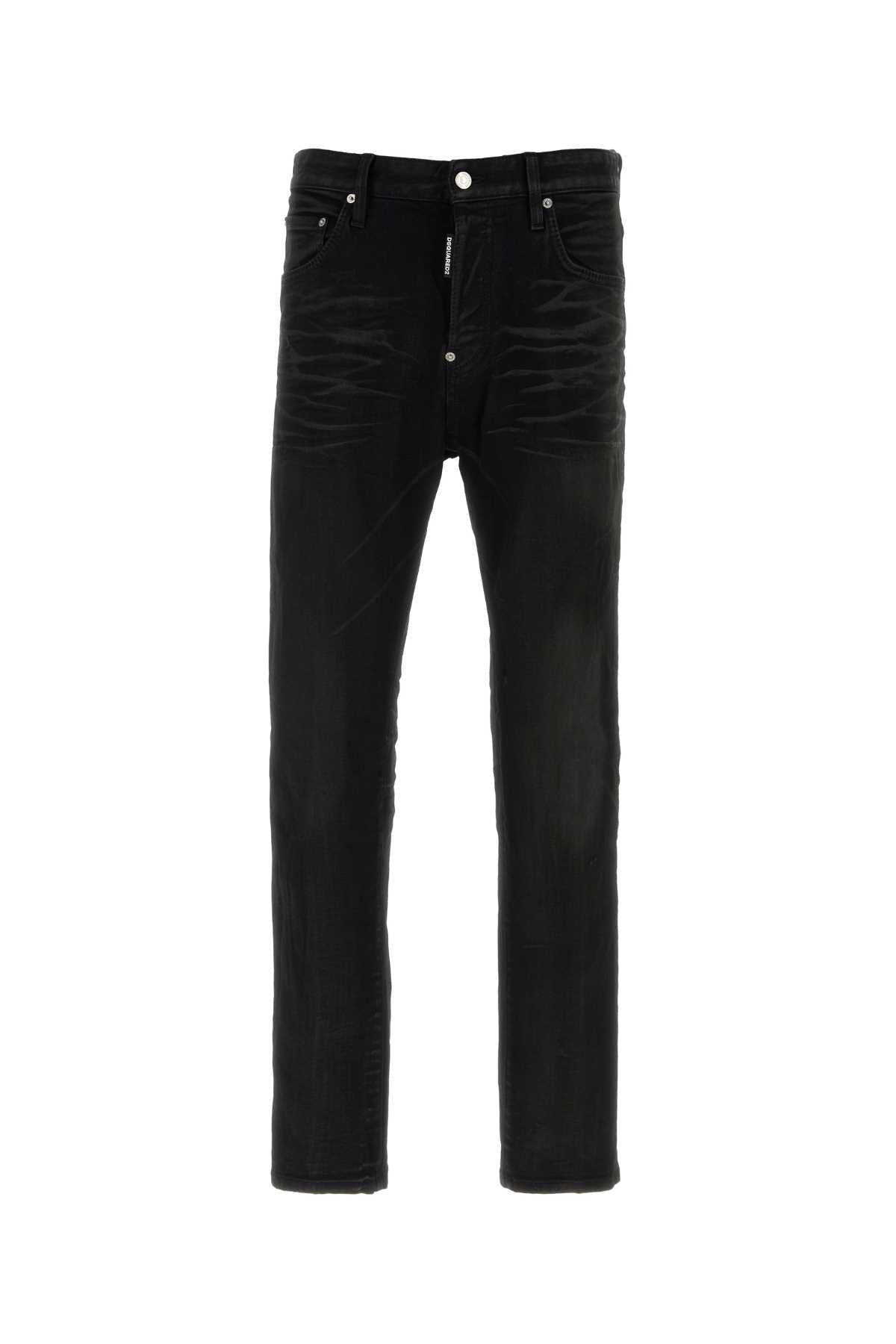 Dsquared Men Black Stretch Denim Jeans DSQUARED2