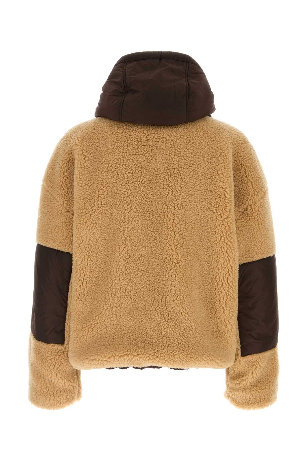 Dsquared Men Beige Teddy Reversbile Jacket DSQUARED2