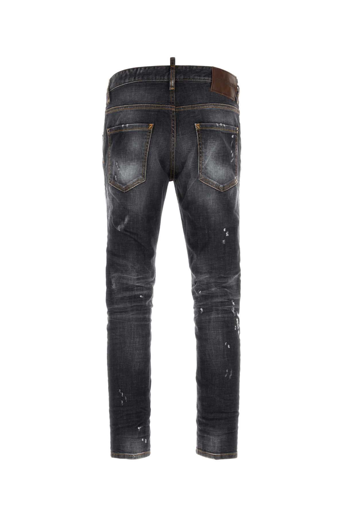 Dsquared Men Graphite Stretch Denim Jeans DSQUARED2