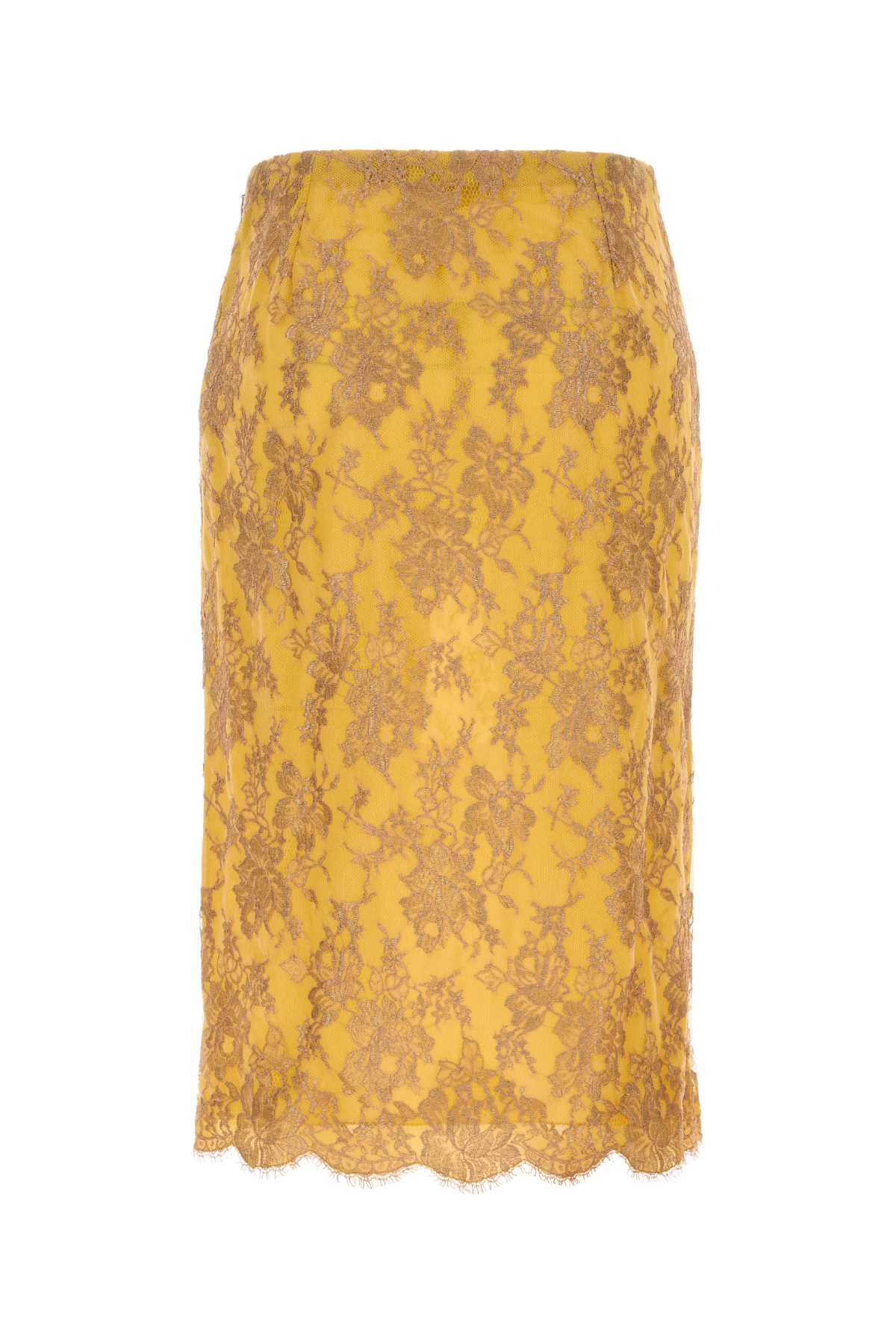Saint Laurent Women Embroidered Lace Skirt SAINT LAURENT