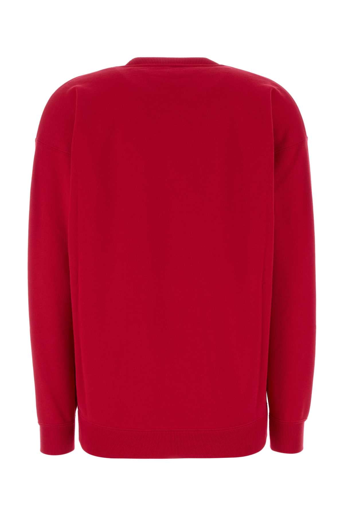 Saint Laurent Women Fuchsia Cotton Oversize Sweatshirt SAINT LAURENT