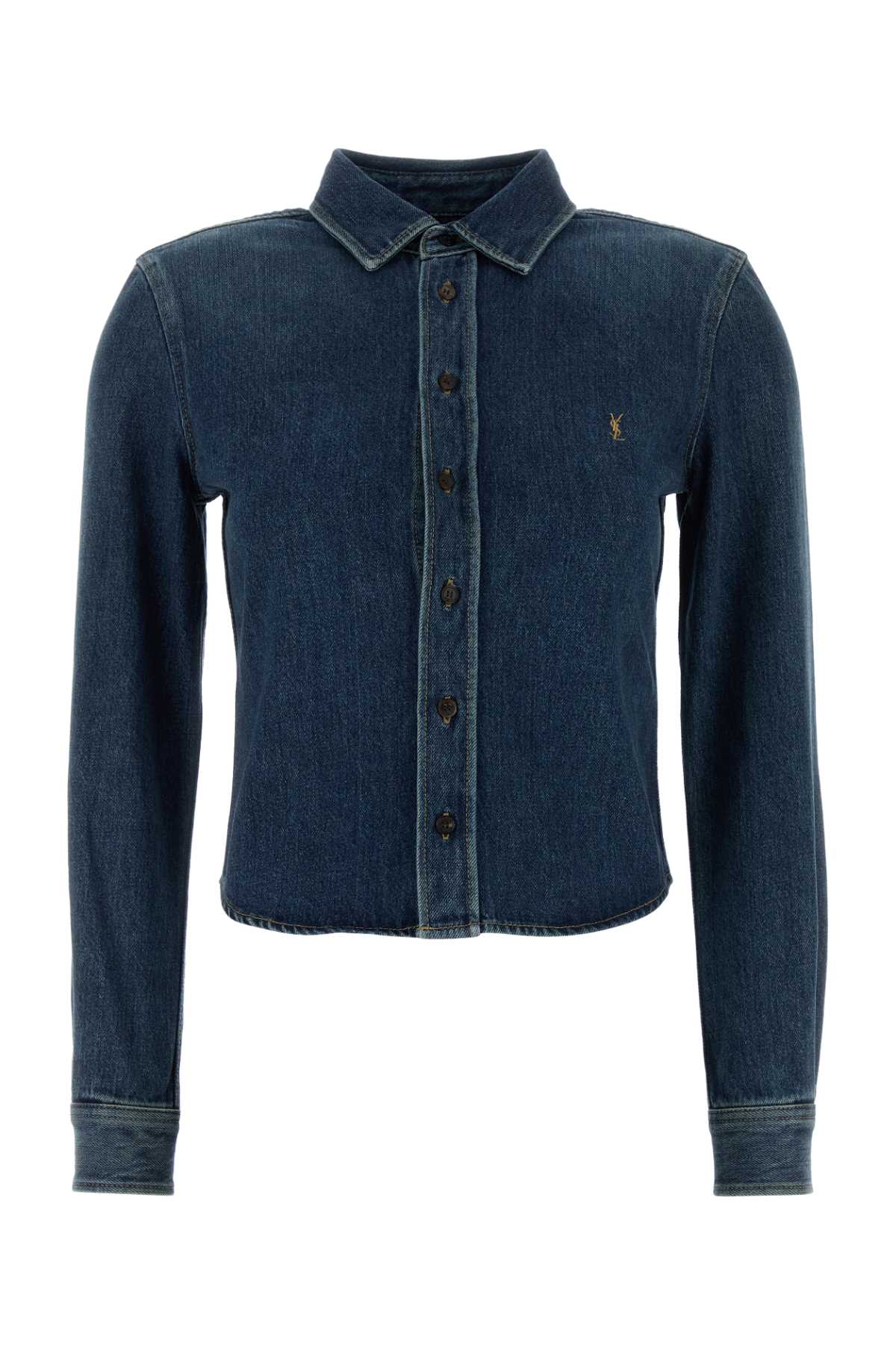 Saint Laurent Women Denim Shirt SAINT LAURENT