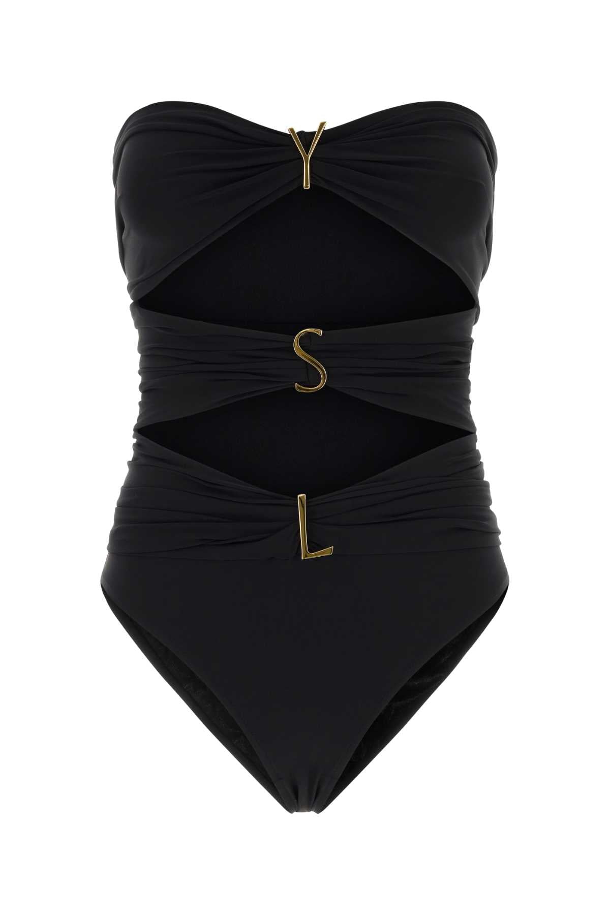 Saint Laurent Women Black Stretch Nylon Swimsuit SAINT LAURENT
