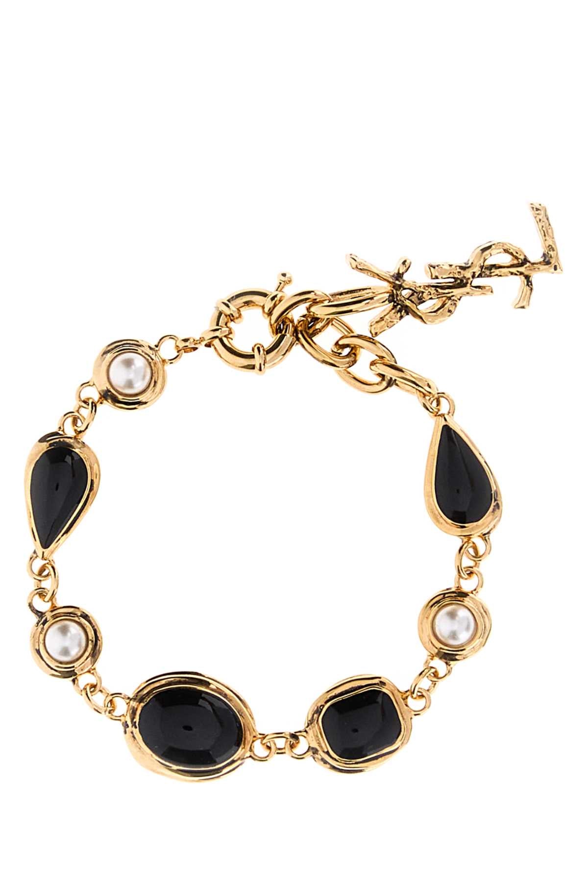 Saint Laurent Women Gold Metal Bracelet SAINT LAURENT