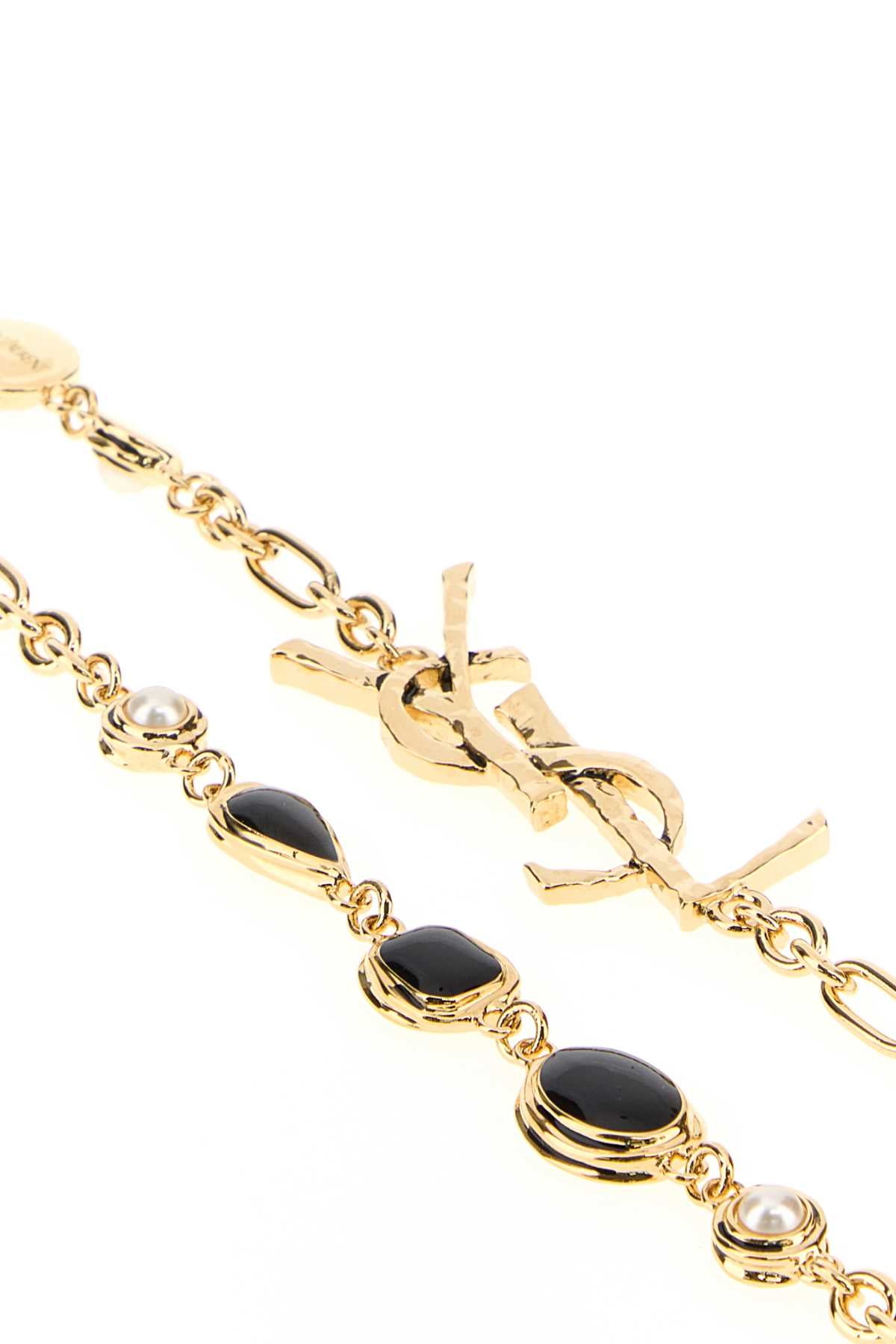 Saint Laurent Women Gold Metal Cassandre Necklace SAINT LAURENT